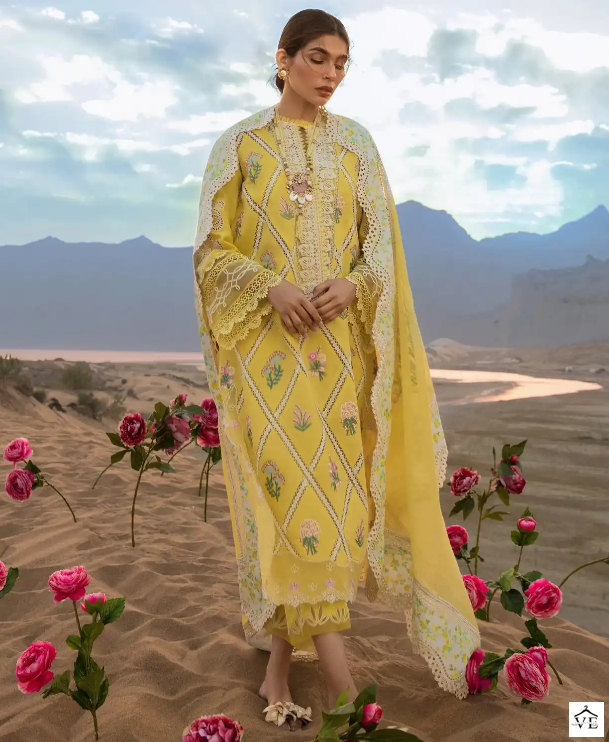 Zaha Crimson 10188 Pure Cambric Cotton Wholesale Pakistani Salwar Suit — Wholesale Salwar Suits, MPA wholesale from Surat — view 1