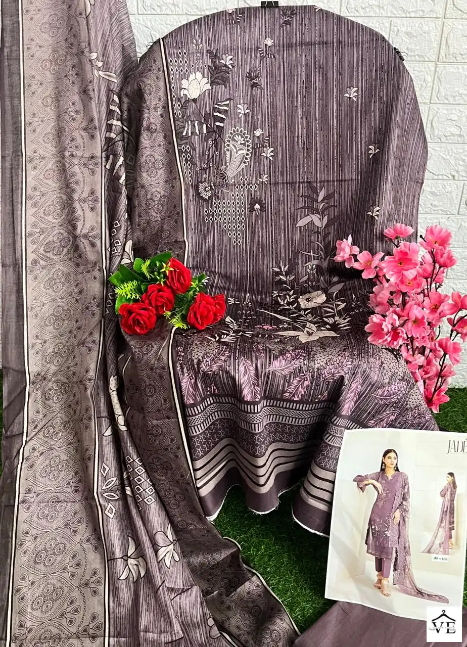 Jade Crimson Exclusive Heavy Lawn Collection Pure Heavy Lawn Wholesale Pakistani Salwar Suit Catalog — Wholesale Salwar Suits, MPA wholesale from Surat - Gallery Image 9