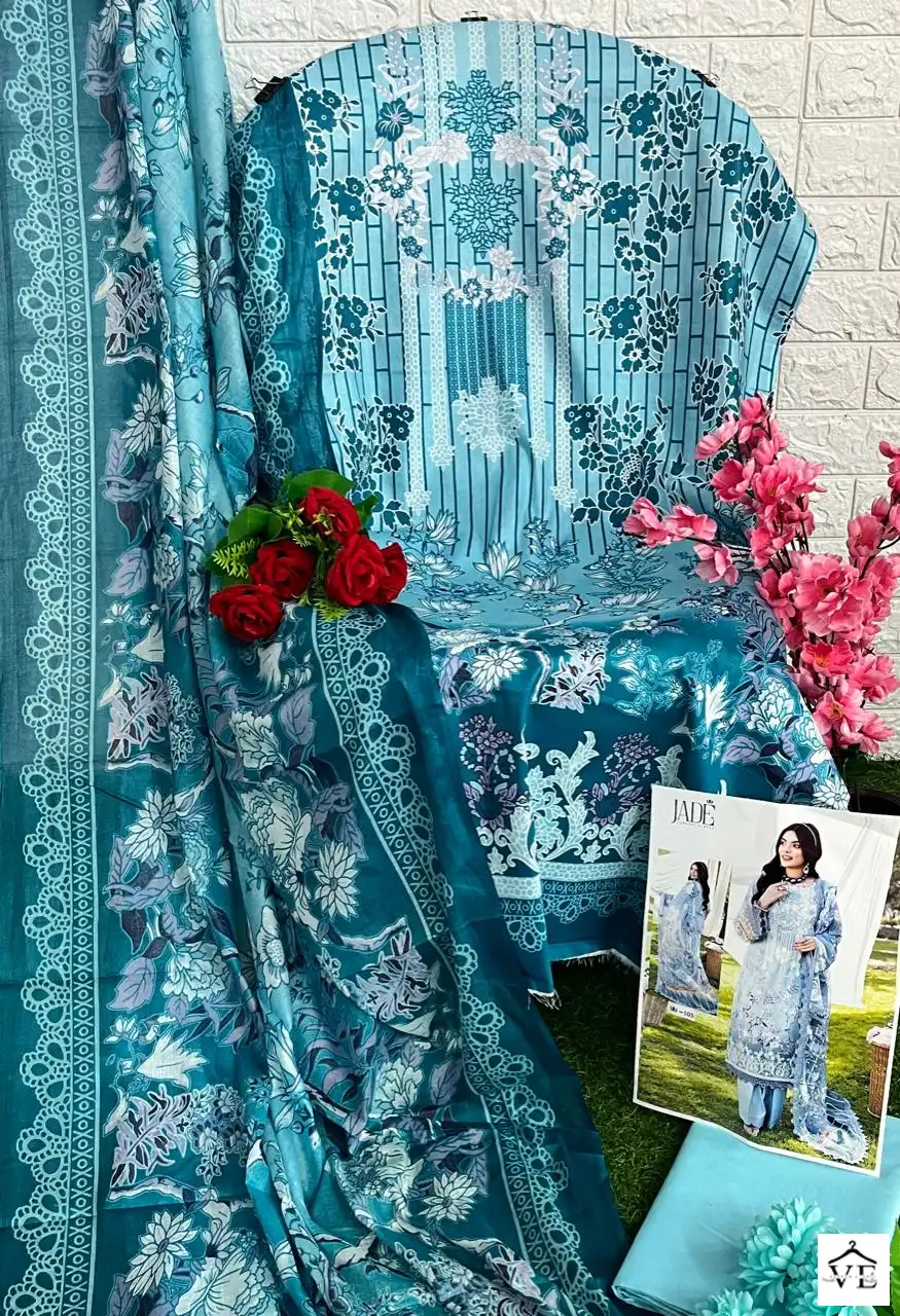 Jade Crimson Exclusive Heavy Lawn Collection Pure Heavy Lawn Wholesale Pakistani Salwar Suit Catalog — Wholesale Salwar Suits, MPA wholesale from Surat - Gallery Image 11