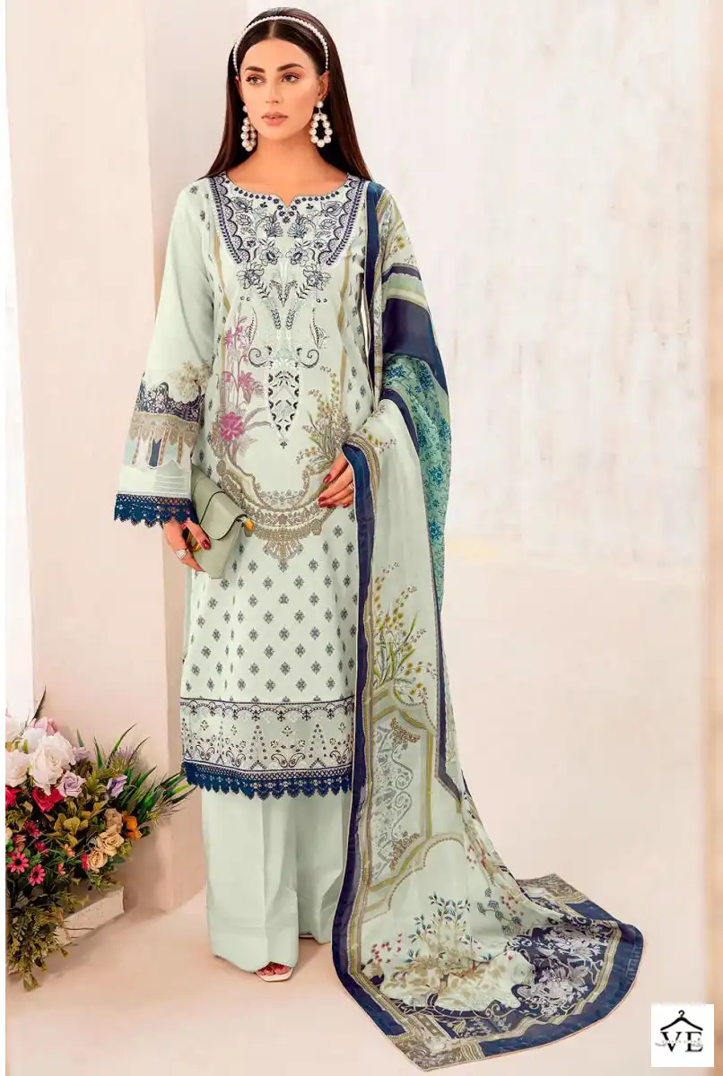 Deepsy Suits Cheveron Lawn 7 Pure Cotton Wholesale Pakistani Salwar Suit Catalog — Wholesale Salwar Suits, MPA wholesale from Surat - Gallery Image 2