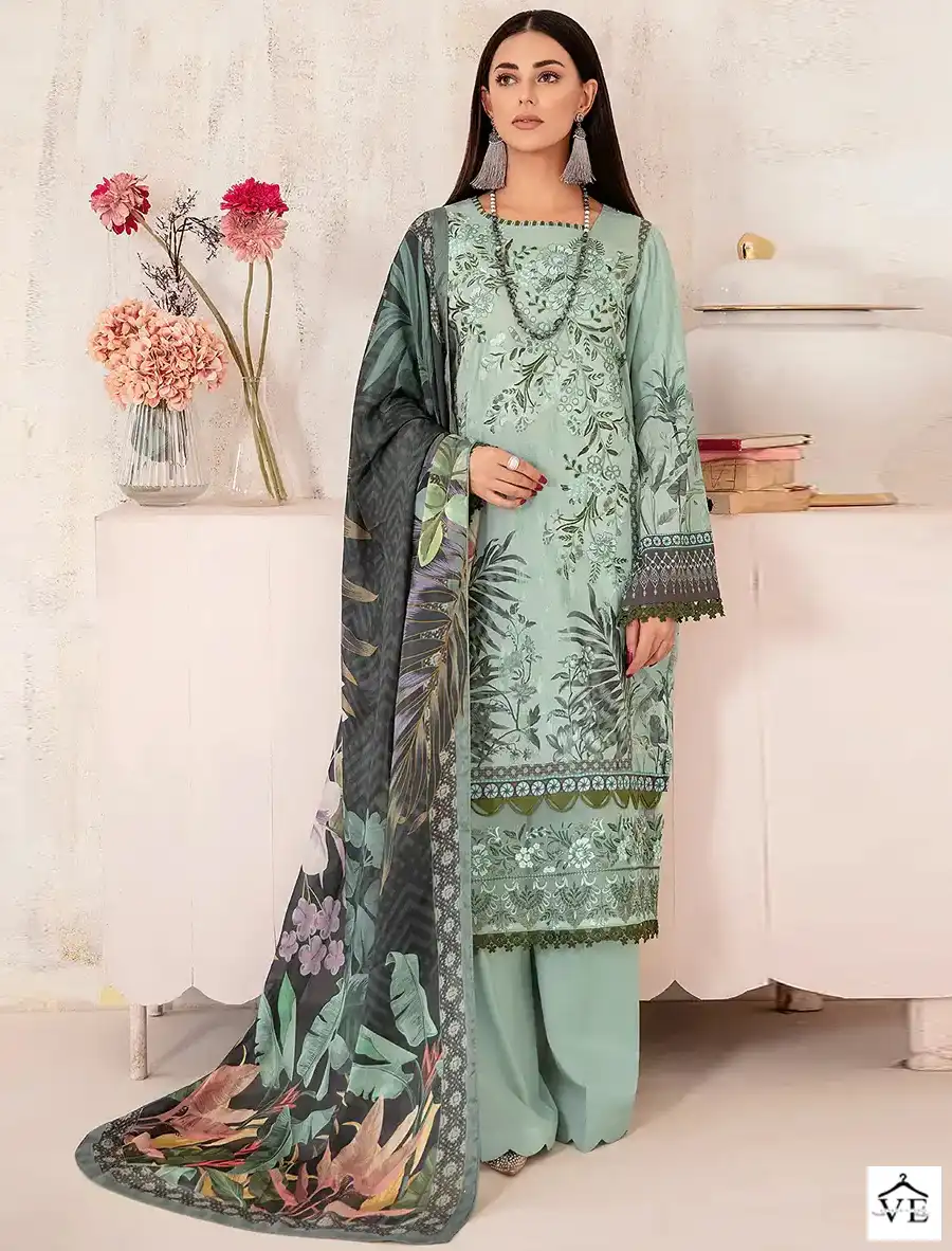 Deepsy Suits Cheveron Lawn 7 Pure Cotton Wholesale Pakistani Salwar Suit Catalog — Wholesale Salwar Suits, MPA wholesale from Surat — view 1