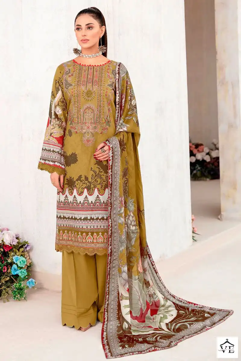 Deepsy Suits Cheveron Lawn 7 Pure Cotton Wholesale Pakistani Salwar Suit Catalog — Wholesale Salwar Suits, MPA wholesale from Surat - Gallery Image 5