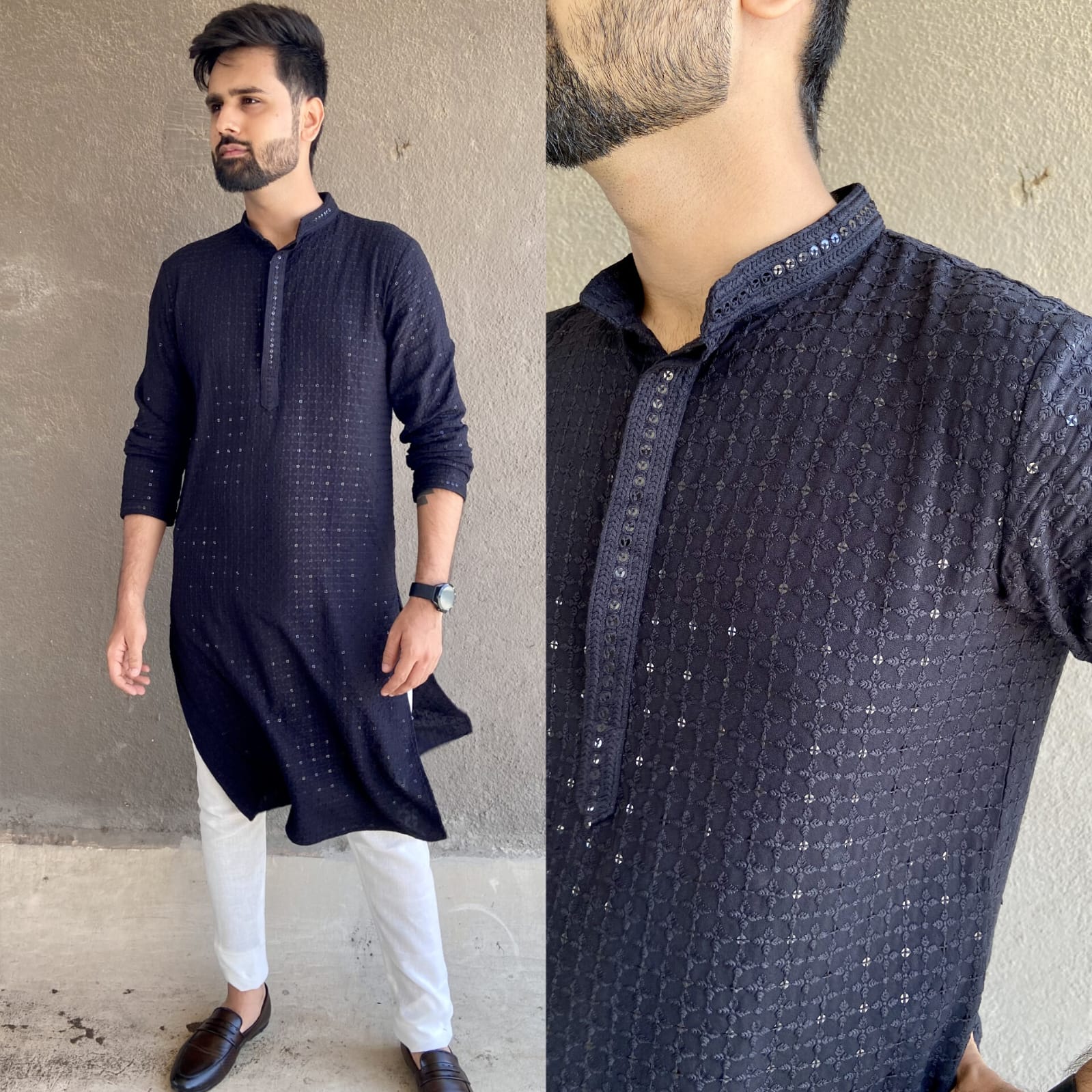 Vardan Ethnic Chikan Kurta 14 Kg Heavy Rayon Wholesale Kurta With Pajama Catalog — Wholesale, MPA wholesale from Surat — view 3