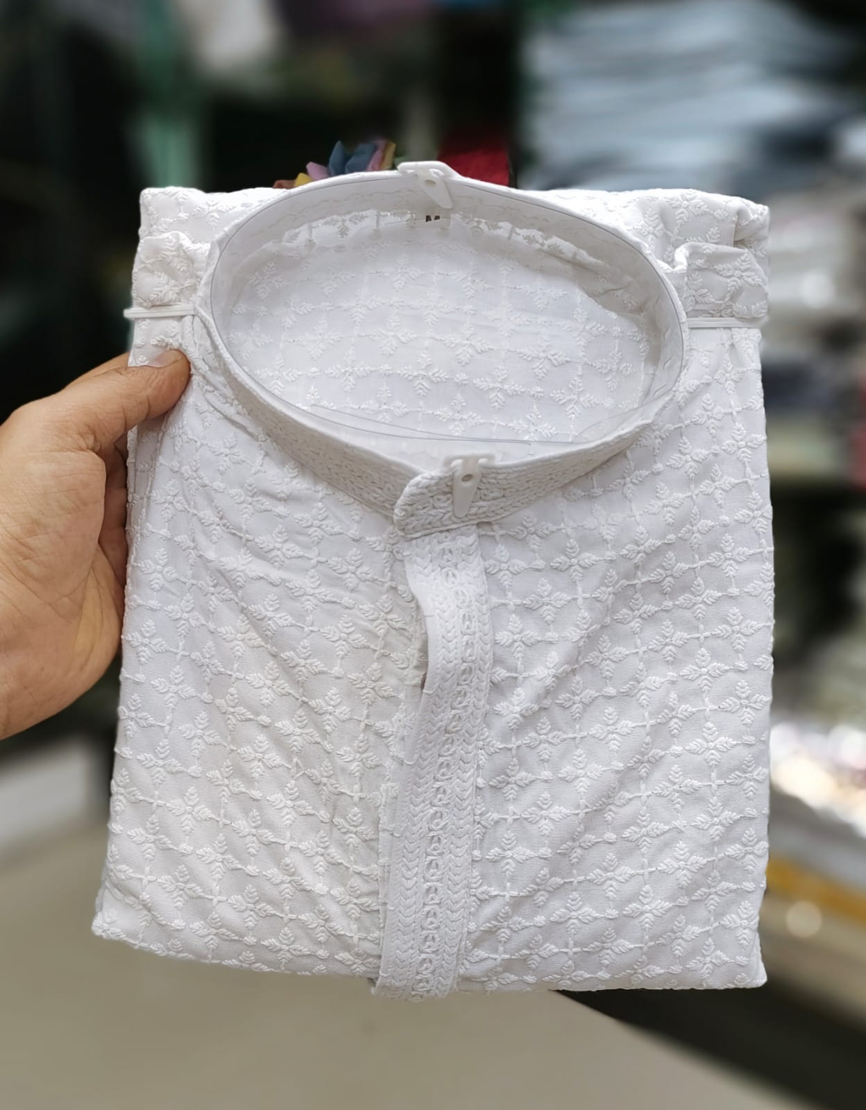 Vardan Ethnic Chikan Kurta 14 Kg Heavy Rayon Wholesale Kurta With Pajama Catalog — Wholesale, MPA wholesale from Surat — view 6