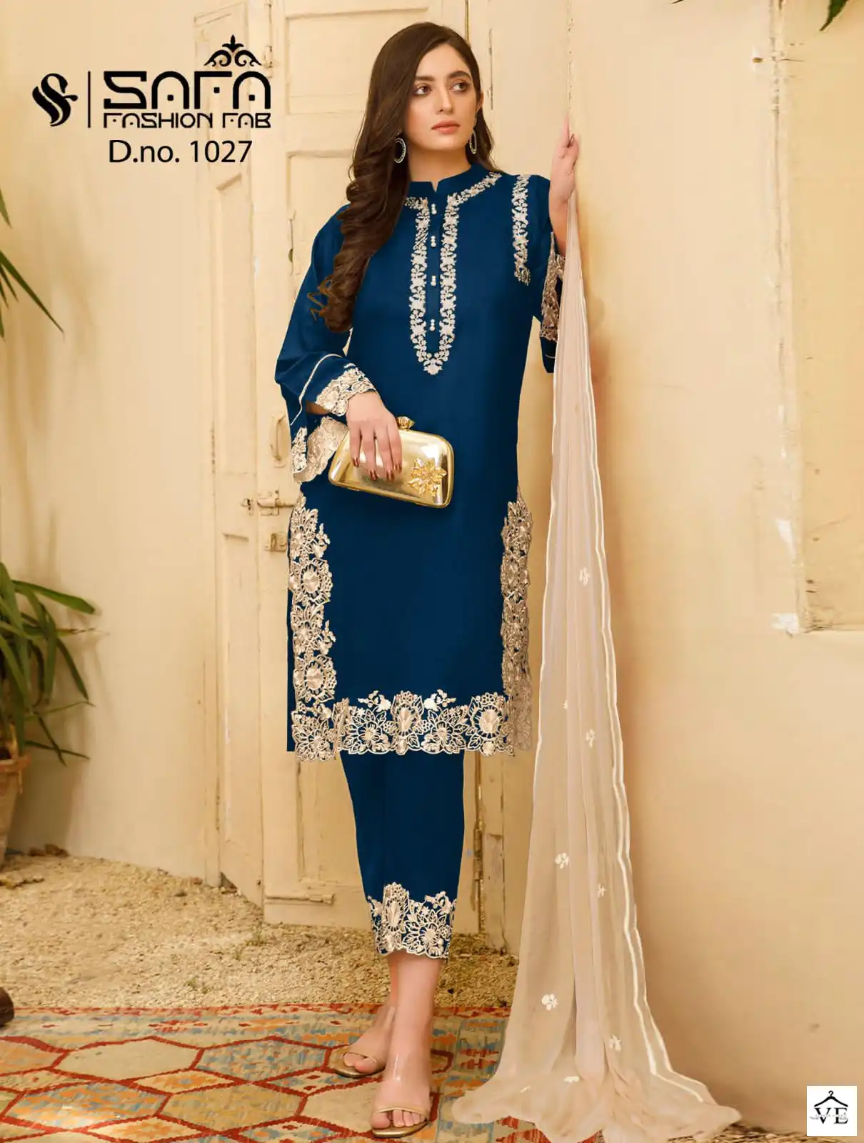 Vardan Ethnic D.No 1027 Heavy Georgette Wholesale Pakistani Readymade Salwar Suit Catalog — Wholesale Salwar Suits, MPA wholesale from Surat — view 1