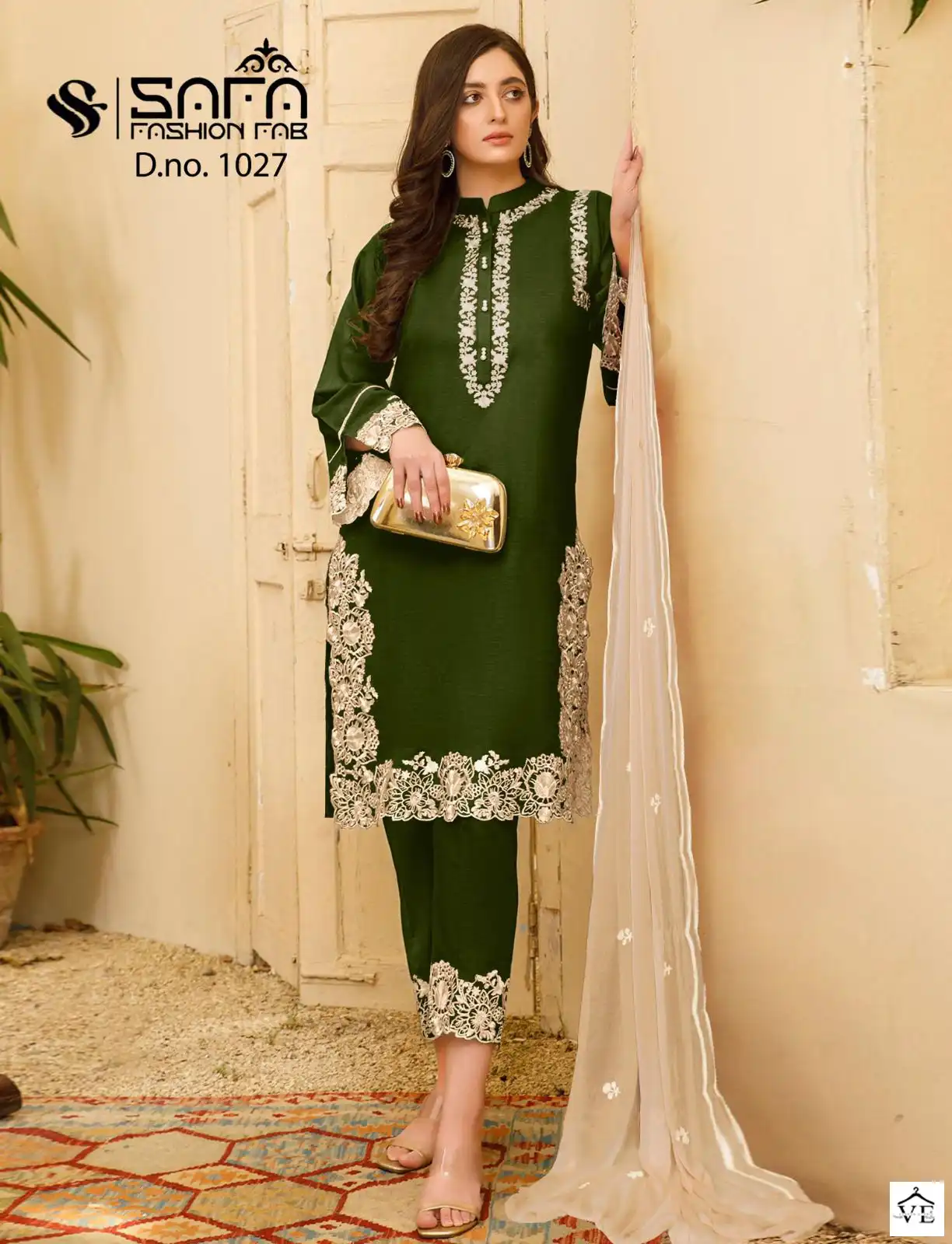 Vardan Ethnic D.No 1027 Heavy Georgette Wholesale Pakistani Readymade Salwar Suit Catalog — Wholesale Salwar Suits, MPA wholesale from Surat — view 2