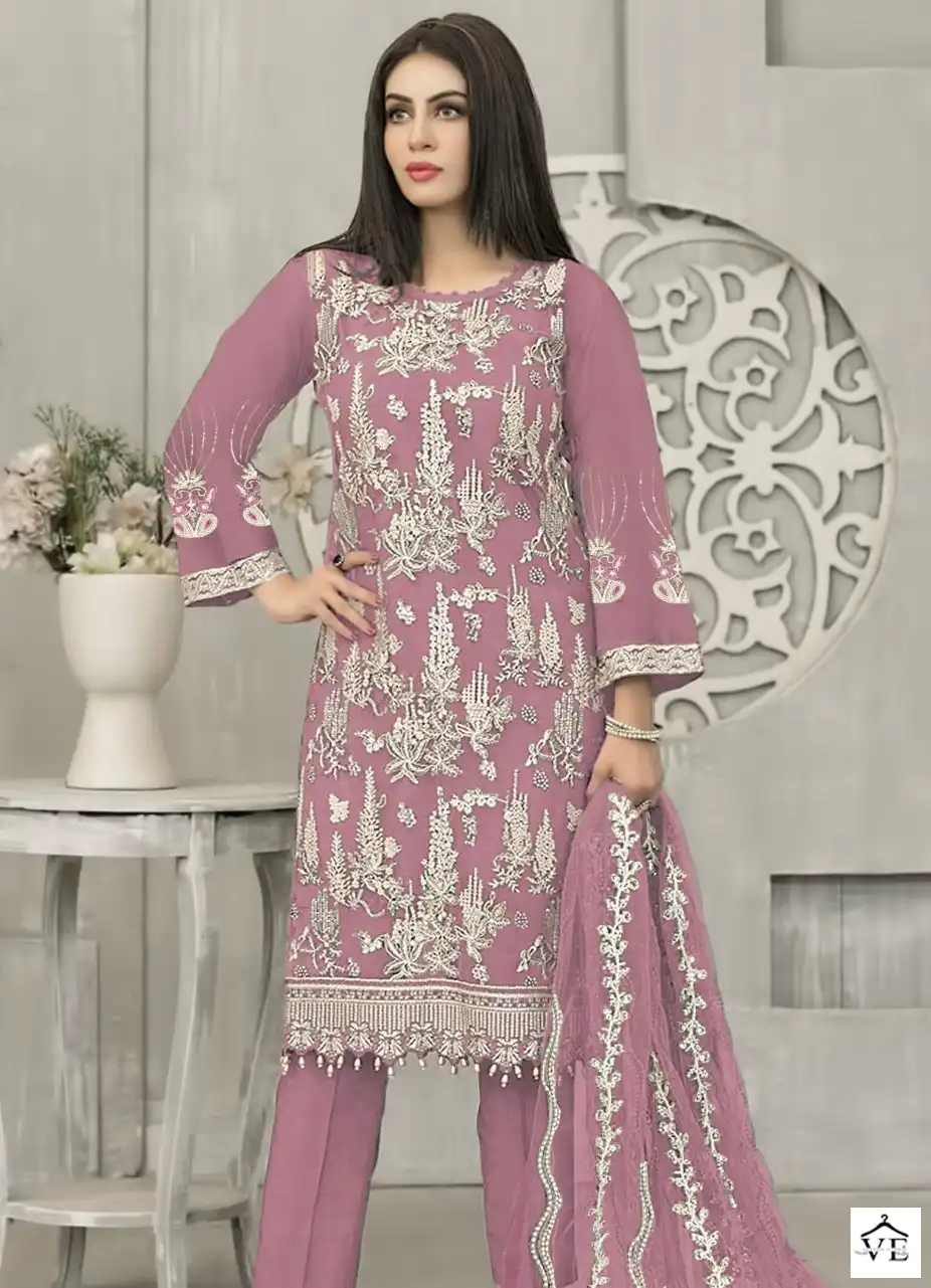Fepic D 5249 Georgette Wholesale Pakistani Salwar Suit Catalog — Wholesale Salwar Suits, MPA wholesale from Surat — view 1