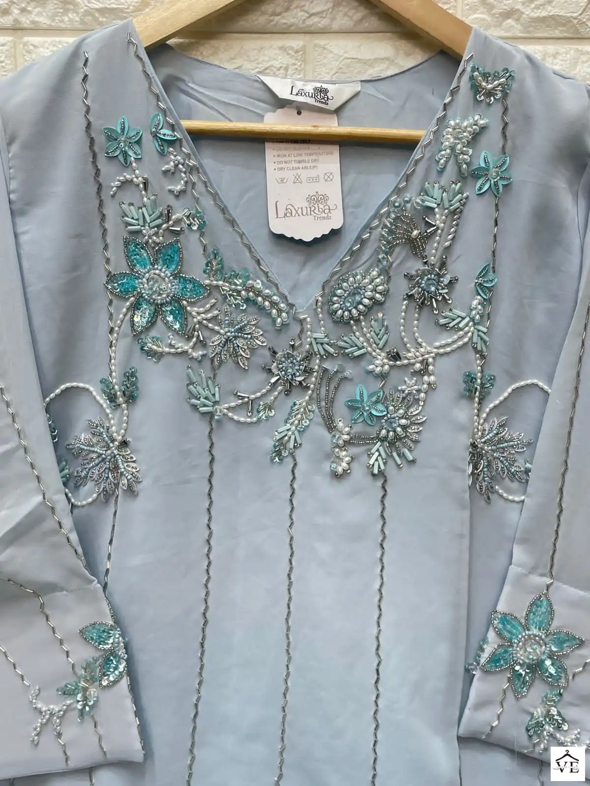 Luxuria D No 1257 Faux Georgette Wholesale Readymade Pakistani Salwar Suit Catalog — Wholesale Salwar Suits, MPA wholesale from Surat - Gallery Image 5