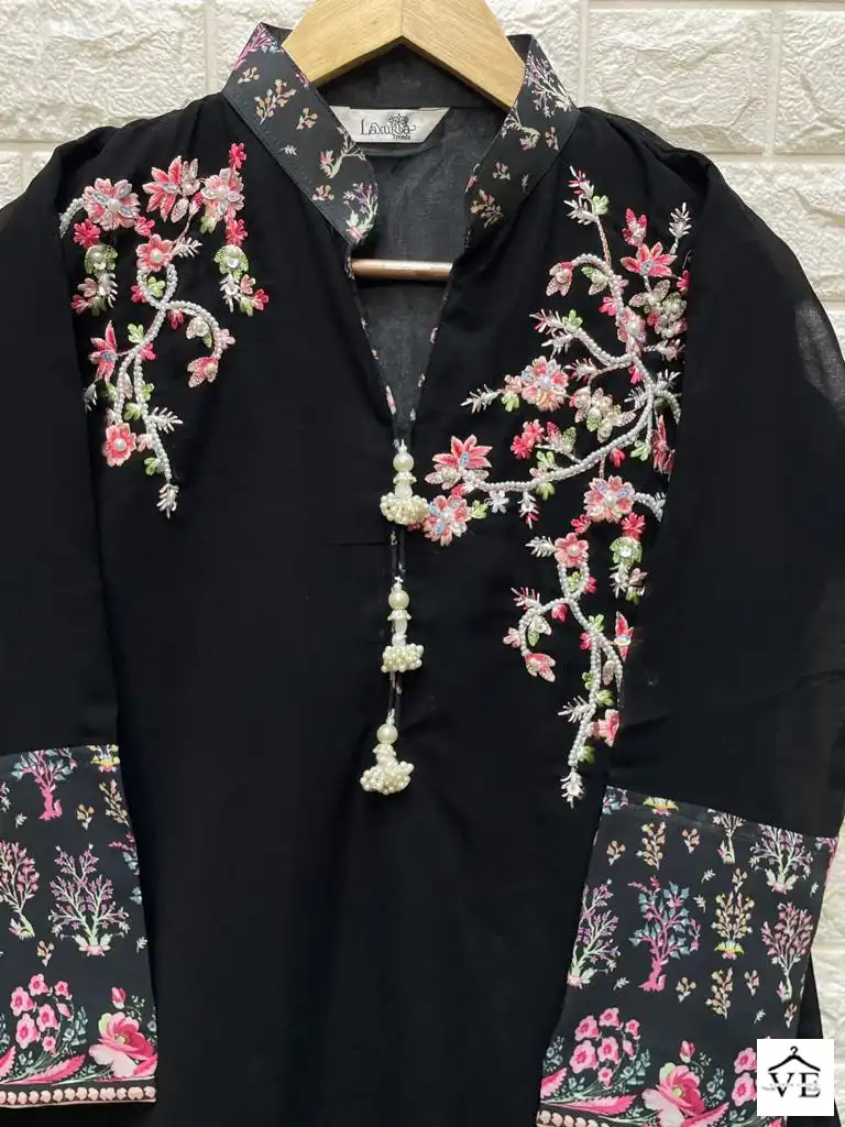 Laxuria Dno 1276 Georgette Wholesale Readymade Pakistani Suit — Wholesale Salwar Suits, MPA wholesale from Surat - Gallery Image 2