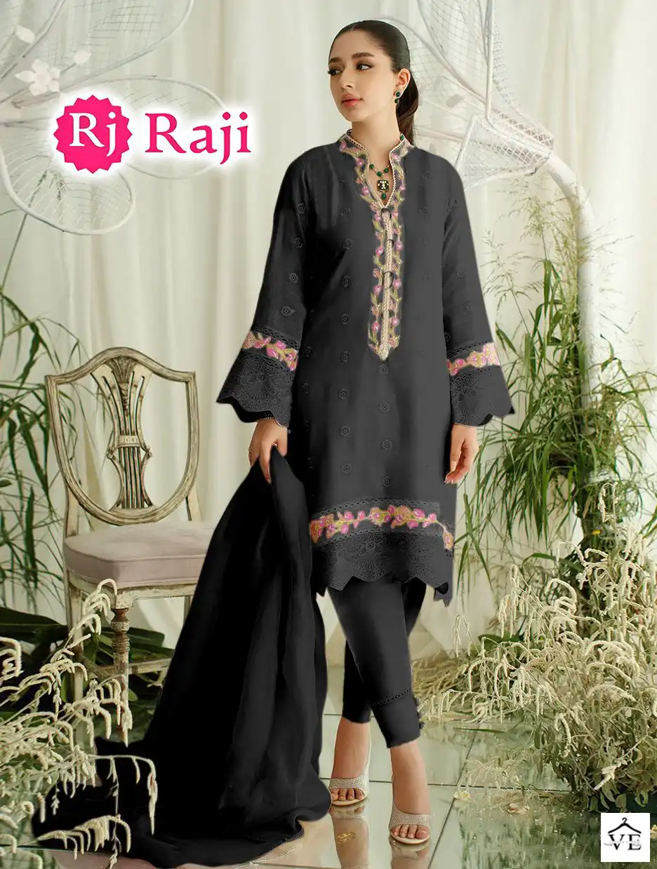 Afsana D.No 303 Pure Georgette Wholesale Readymade Pakistani Salwar Suit Catalog — Wholesale Salwar Suits, MPA wholesale from Surat - Gallery Image 3