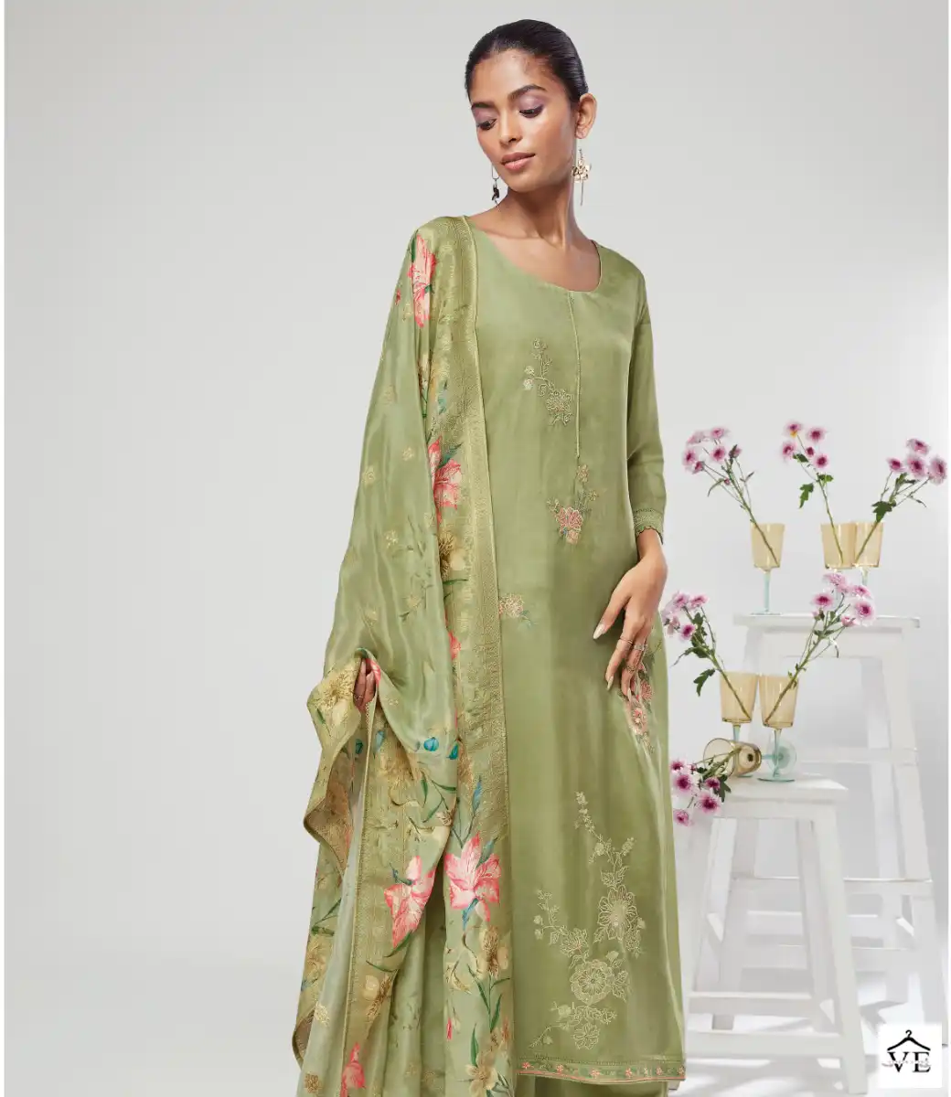 Ganga Daamini 1673 Premium Bemberg Silk Wholesale Designer Salwar Suit Catalog — Wholesale Salwar Suits, Ganga wholesale from Surat — view 1