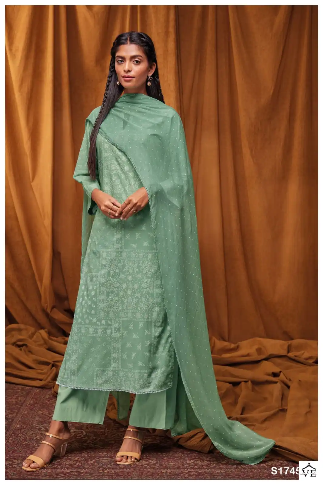 Ganga Dayita 1745 Premium Cotton Wholesale Designer Salwar Suit Catalog — Wholesale Salwar Suits, MPA wholesale from Surat - Gallery Image 3