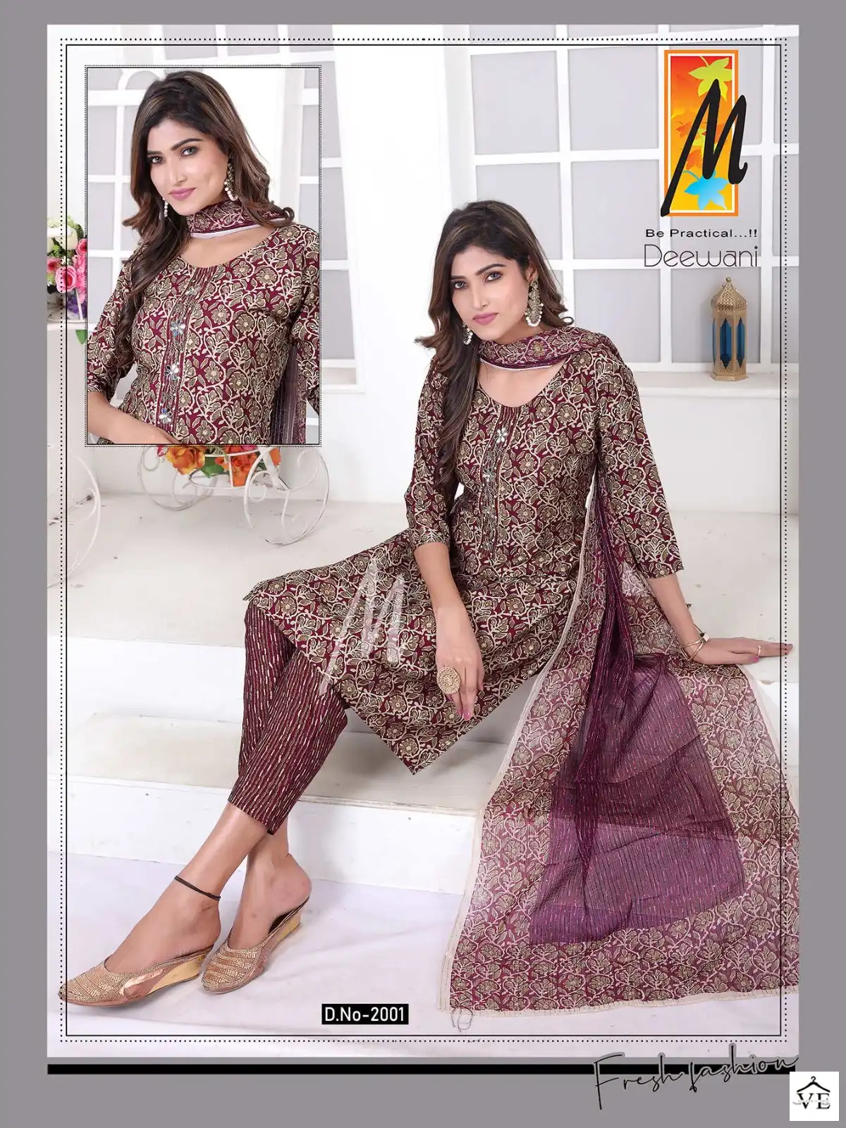 Vardan Ethnic Deewani Heavy Chanderi Wholesale Readymade Suits Catalog — Wholesale Salwar Suits, MPA wholesale from Surat - Gallery Image 2