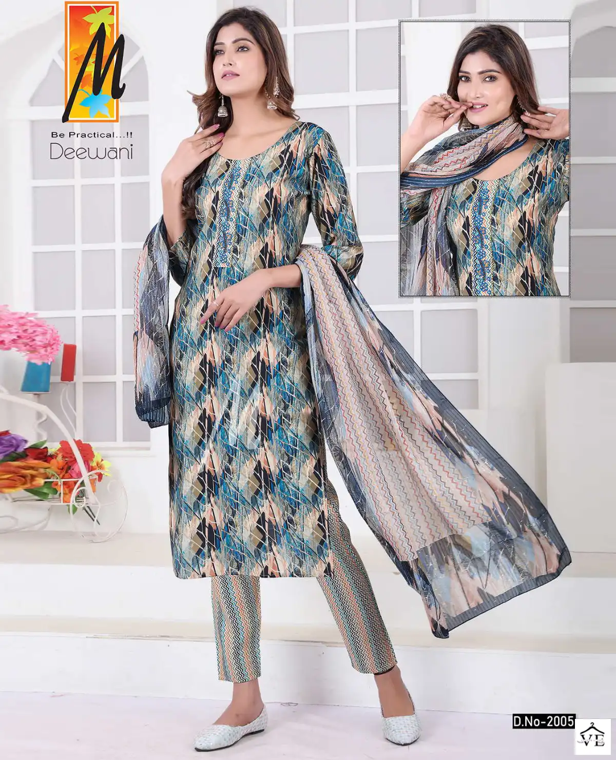 Vardan Ethnic Deewani Heavy Chanderi Wholesale Readymade Suits Catalog — Wholesale Salwar Suits, MPA wholesale from Surat — view 1