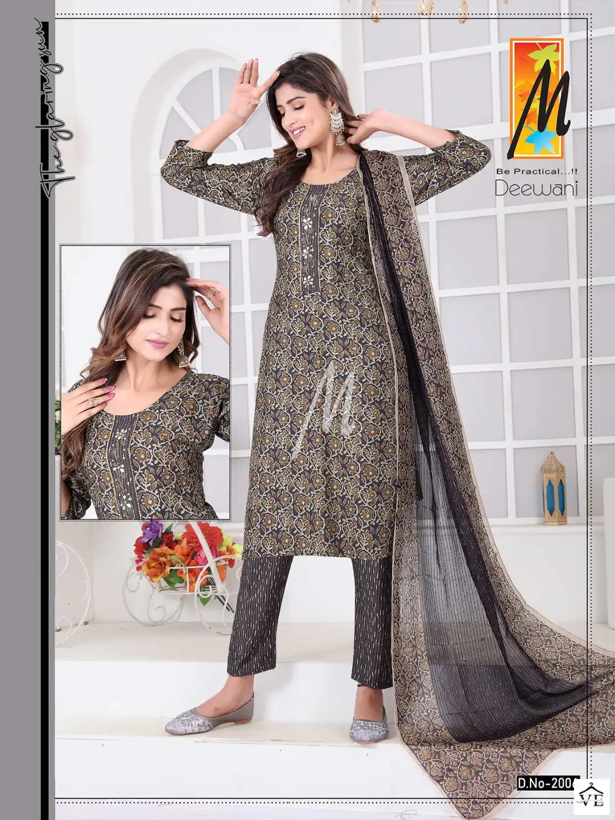Vardan Ethnic Deewani Heavy Chanderi Wholesale Readymade Suits Catalog — Wholesale Salwar Suits, MPA wholesale from Surat - Gallery Image 8
