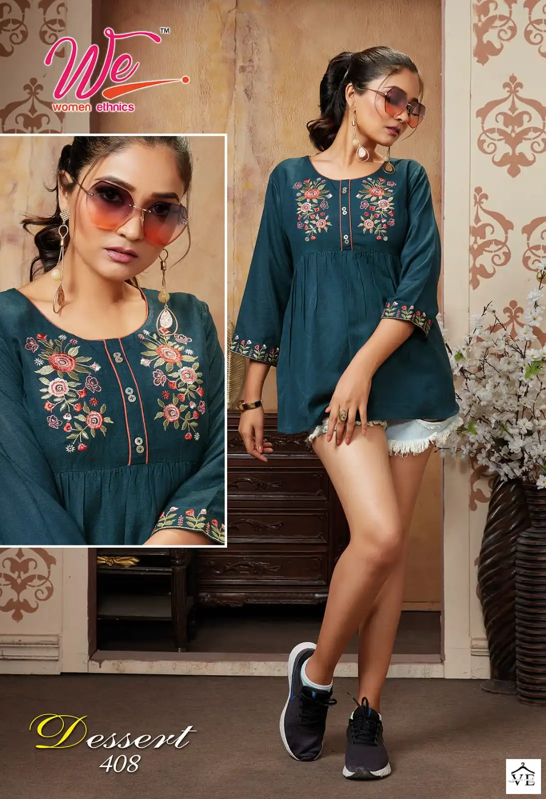 We Dessert Pure Rayon Wholesale Kurtis Catalog — Wholesale Kurtis, MPA wholesale from Surat — view 7