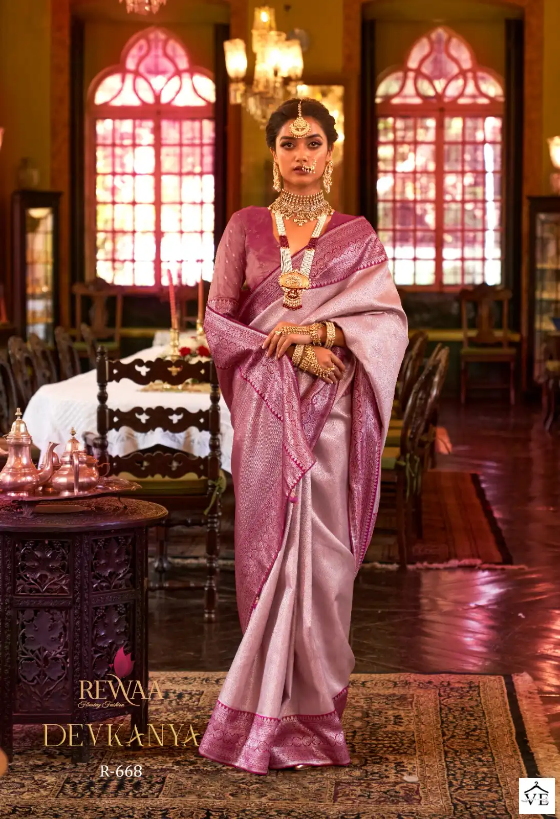 Rewaa Devkanya Kanjivaram Silk Wholesale Sarees Catalog - Image 4