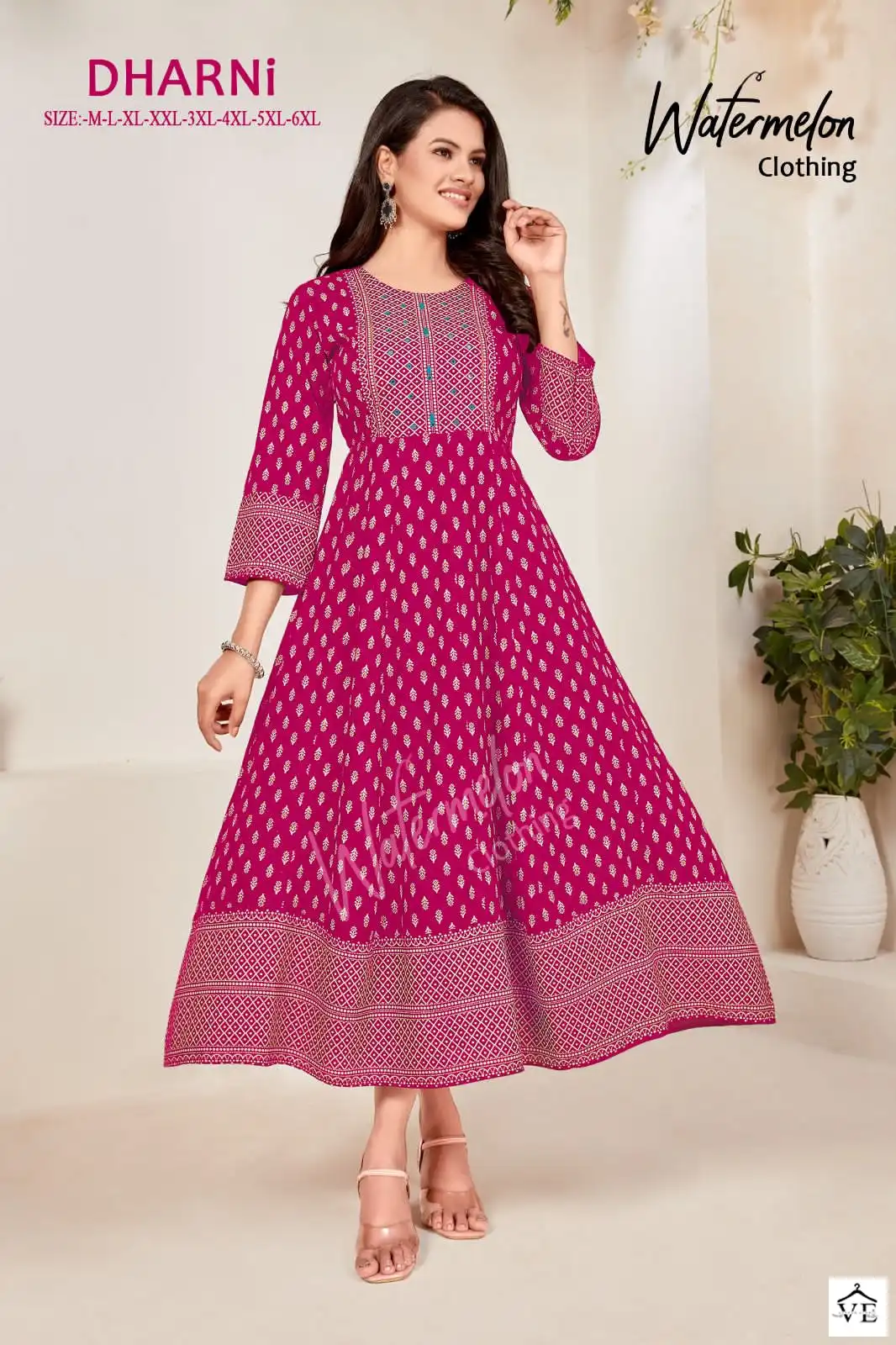 Vardan Ethnic Dharni Heavy Rayon Wholesale Gown Catalog — Wholesale Kurtis, MPA wholesale from Surat — view 2