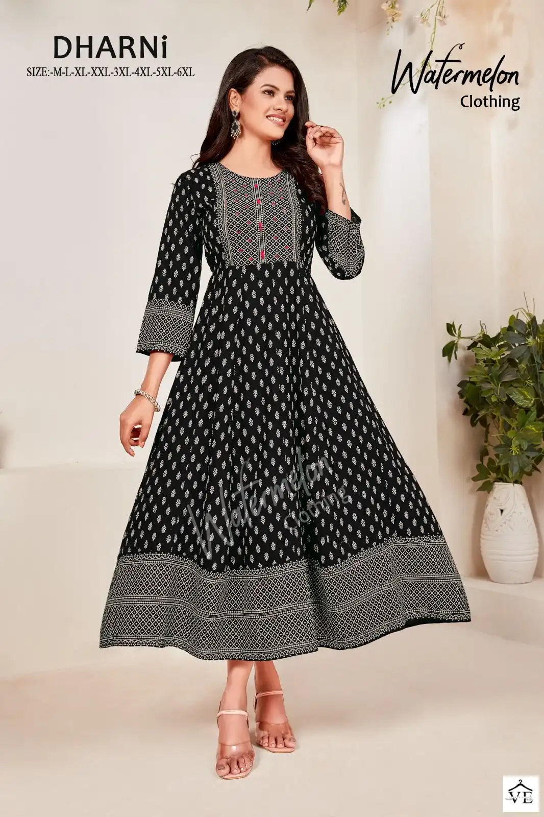 Vardan Ethnic Dharni Heavy Rayon Wholesale Gown Catalog — Wholesale Kurtis, MPA wholesale from Surat — view 4
