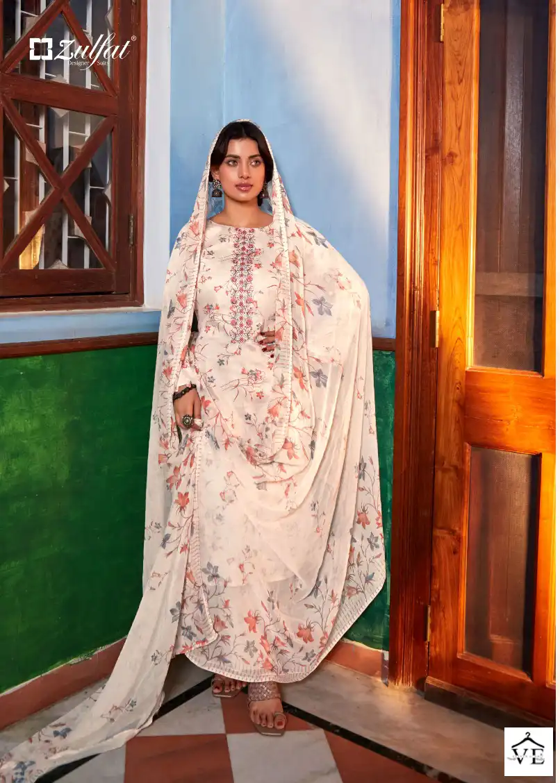 Zulfat Dilreet Jam Cotton Wholesale Designer Salwar Suit Catalog — Wholesale Salwar Suits, MPA wholesale from Surat - Gallery Image 3