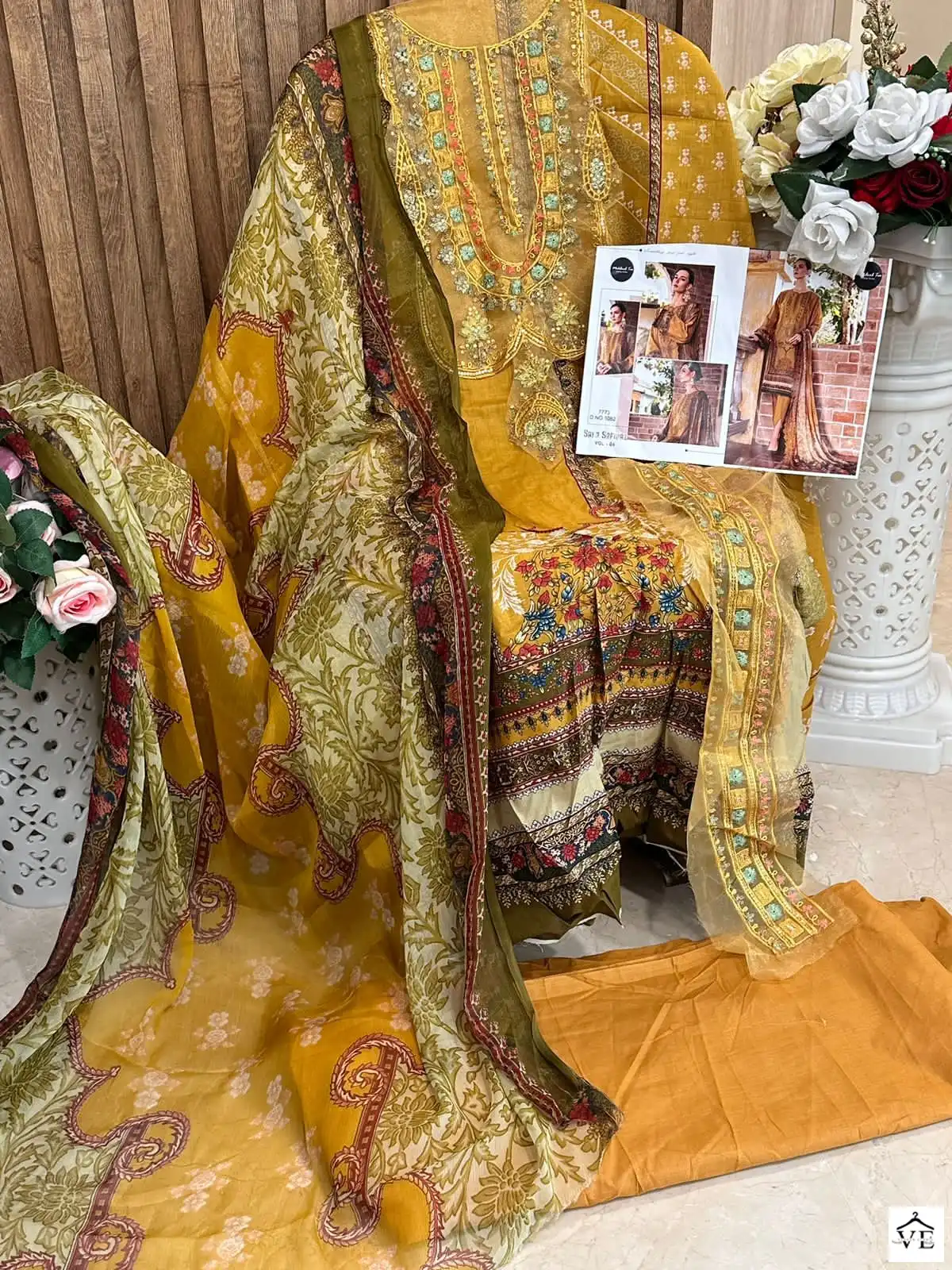 Mehboob Tex Design No 1082/1120 Pure Cotton Wholesale Pakistani Salwar Suit Catalog — Wholesale Salwar Suits, MPA wholesale from Surat - Gallery Image 3