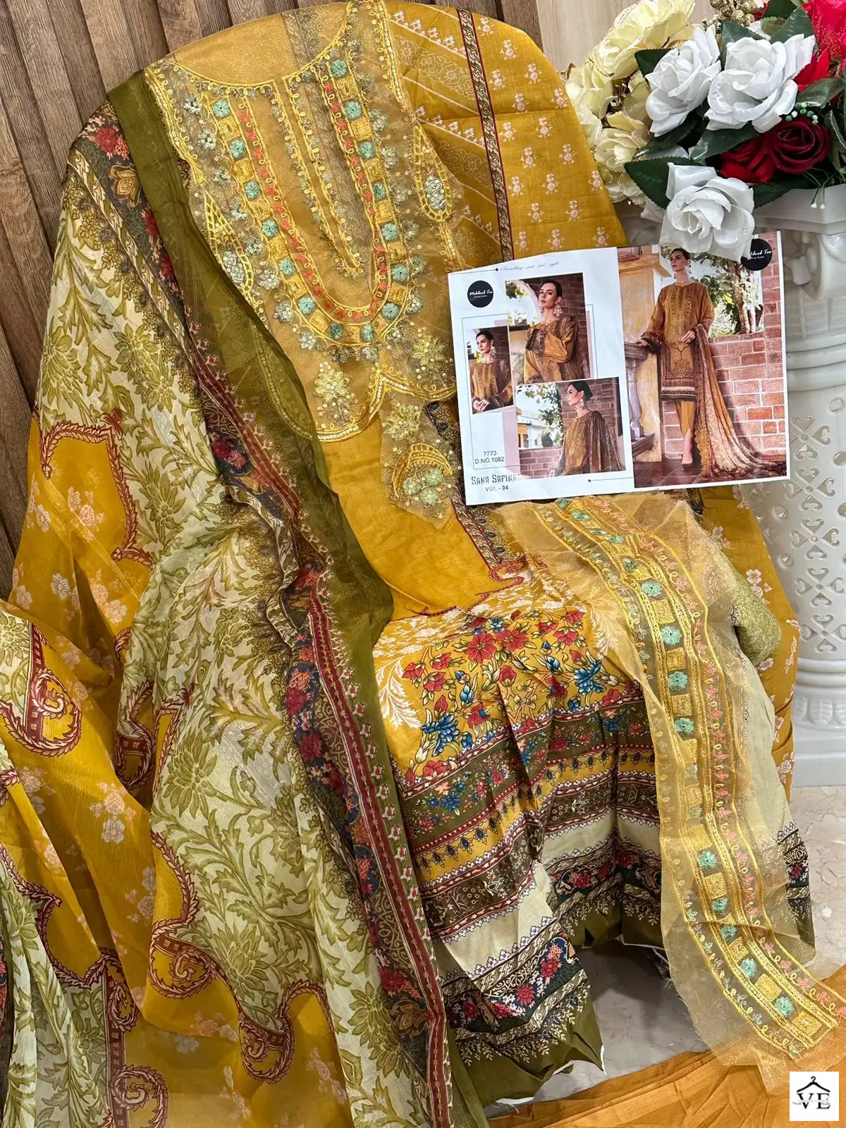 Mehboob Tex Design No 1082/1120 Pure Cotton Wholesale Pakistani Salwar Suit Catalog — Wholesale Salwar Suits, MPA wholesale from Surat - Gallery Image 4