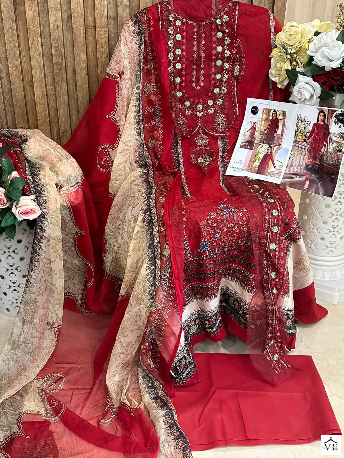 Mehboob Tex Design No 1082/1120 Pure Cotton Wholesale Pakistani Salwar Suit Catalog — Wholesale Salwar Suits, MPA wholesale from Surat - Gallery Image 6