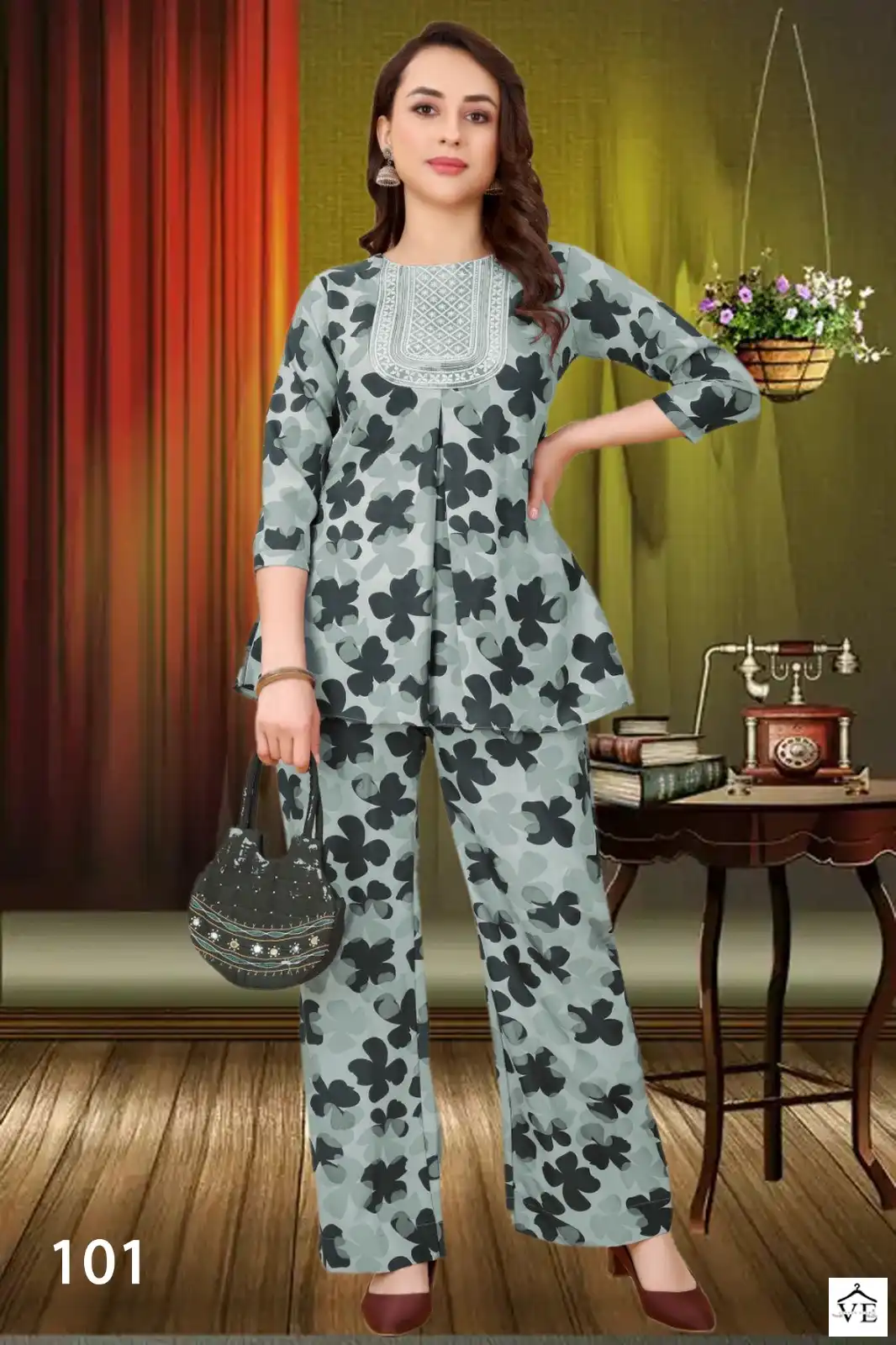 Vardan Ethnic Candy Heavy Limp Wholesale Co-ord Set Catalog — Wholesale Kurtis, MPA wholesale from Surat - Gallery Image 2