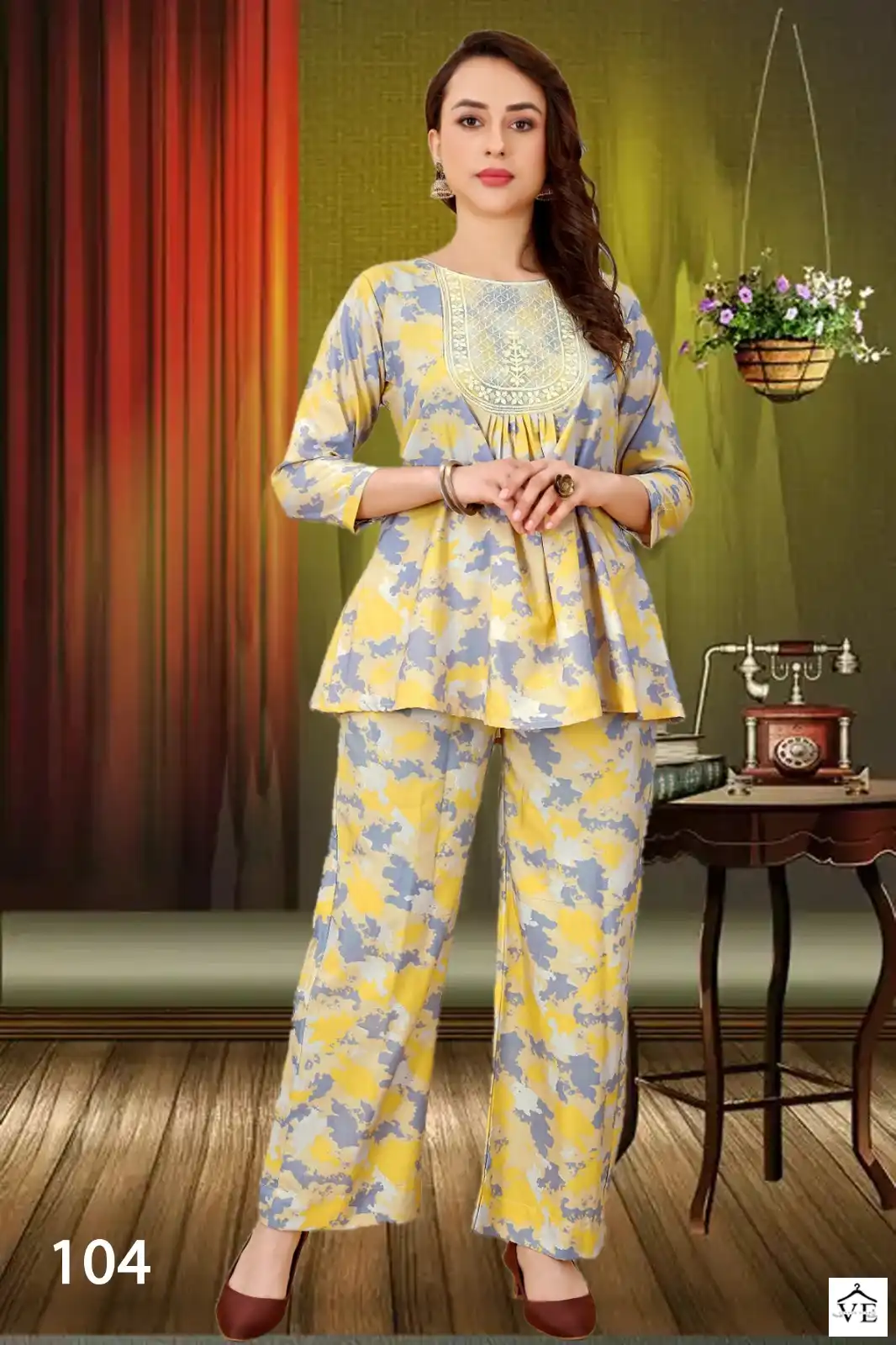 Vardan Ethnic Candy Heavy Limp Wholesale Co-ord Set Catalog — Wholesale Kurtis, MPA wholesale from Surat — view 4