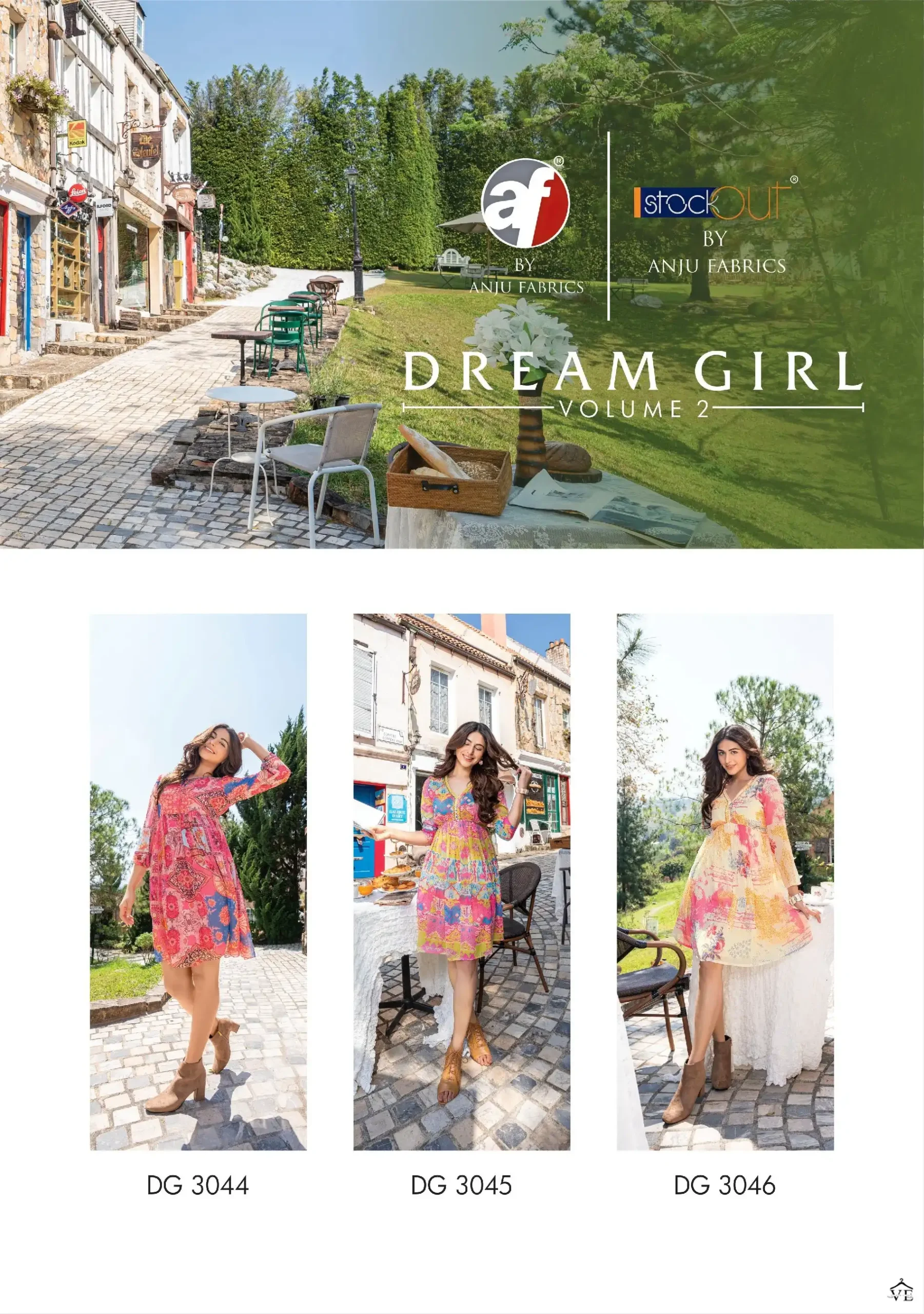 Anju Fabric Dream Girl Vol 2 Premium Chiffon Wholesale Designer Kurtis Catalog — Wholesale Kurtis, MPA wholesale from Surat - Gallery Image 9