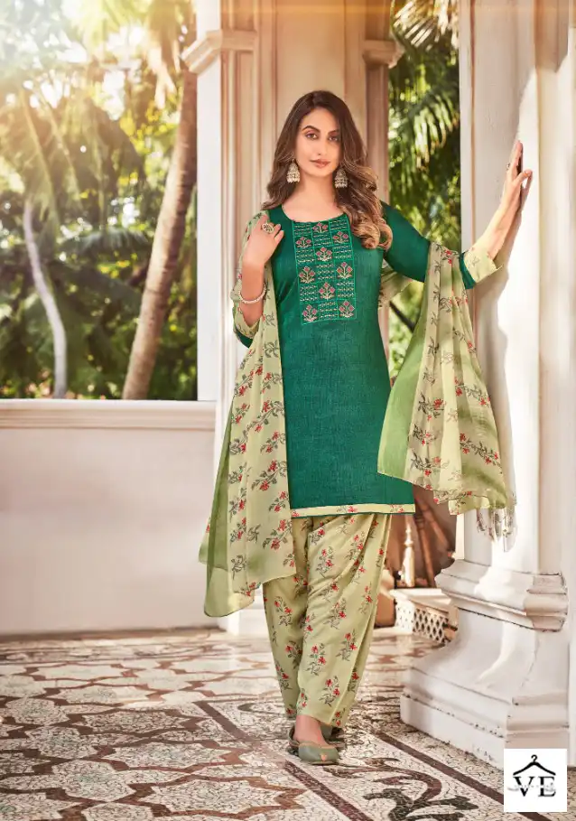 Rani Estaa-Patiyala Rayon Two Tone Wholesale Readymade Salwar Suit Catalog — Wholesale Salwar Suits, MPA wholesale from Surat - Gallery Image 4