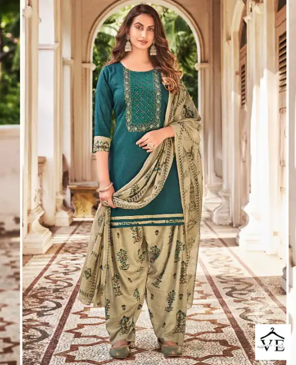 Rani Estaa-Patiyala Rayon Two Tone Wholesale Readymade Salwar Suit Catalog — Wholesale Salwar Suits, MPA wholesale from Surat — view 1