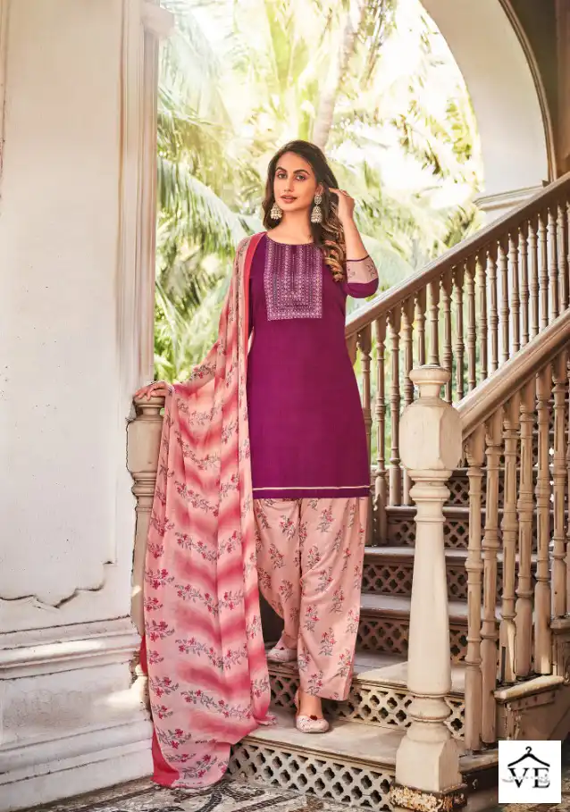 Rani Estaa-Patiyala Rayon Two Tone Wholesale Readymade Salwar Suit Catalog — Wholesale Salwar Suits, MPA wholesale from Surat - Gallery Image 2