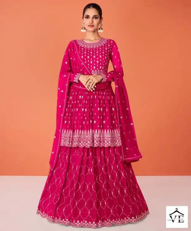 Aashirwad Evershine Real Georgette Wholesale Designer Readymade Salwar Suit Catalog — Wholesale Salwar Suits, Aashirwad Creation wholesale from Surat — view 1