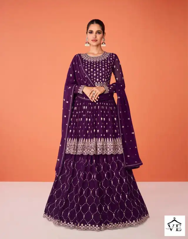 Aashirwad Evershine Real Georgette Wholesale Designer Readymade Salwar Suit Catalog — Wholesale Salwar Suits, Aashirwad Creation wholesale from Surat - Gallery Image 5