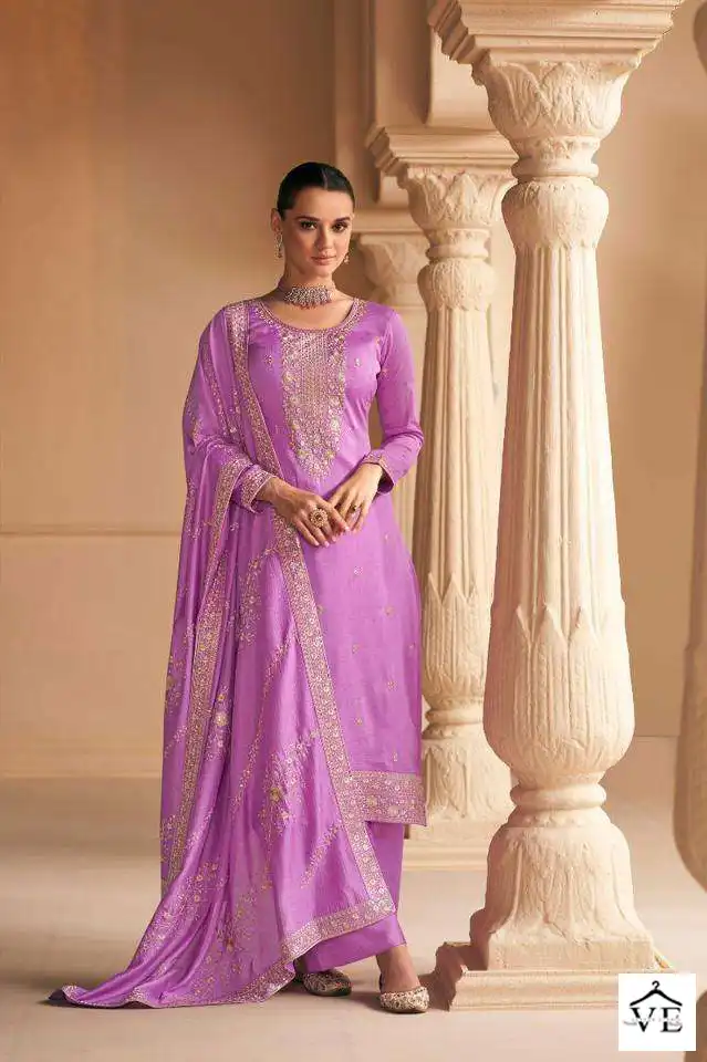 Aashirwad Falak Premium Silk Wholesale Designer Salwar Suit Catalog — Wholesale Salwar Suits, Aashirwad Creation wholesale from Surat - Gallery Image 2