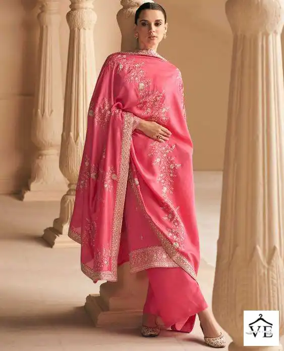 Aashirwad Falak Premium Silk Wholesale Designer Salwar Suit Catalog — Wholesale Salwar Suits, Aashirwad Creation wholesale from Surat — view 1