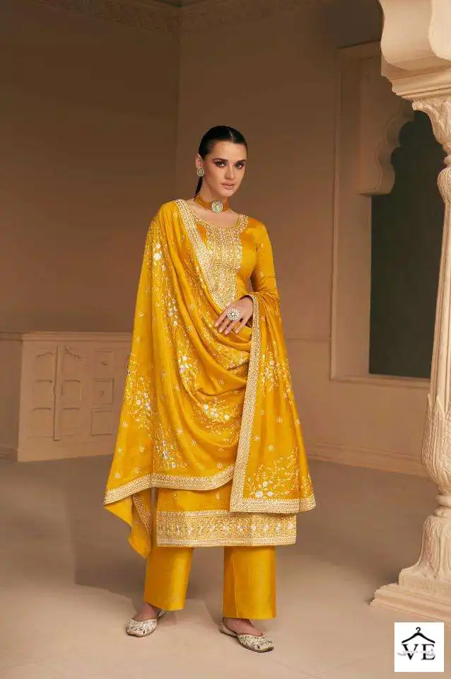 Aashirwad Falak Premium Silk Wholesale Designer Salwar Suit Catalog — Wholesale Salwar Suits, Aashirwad Creation wholesale from Surat - Gallery Image 3