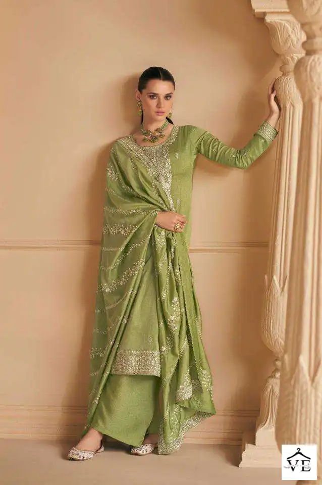 Aashirwad Falak Premium Silk Wholesale Designer Salwar Suit Catalog — Wholesale Salwar Suits, Aashirwad Creation wholesale from Surat — view 7
