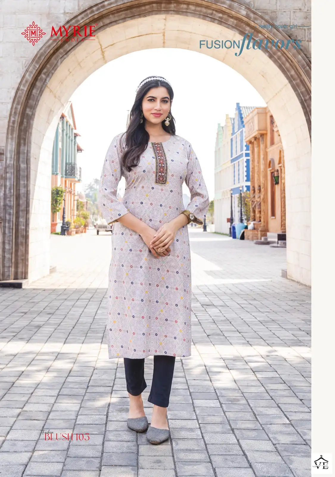 Vardan Ethnic Fashion Blush Pure Capsule Printed Wholesale Kurtis Catalog — Wholesale Kurtis, MPA wholesale from Surat - Gallery Image 4