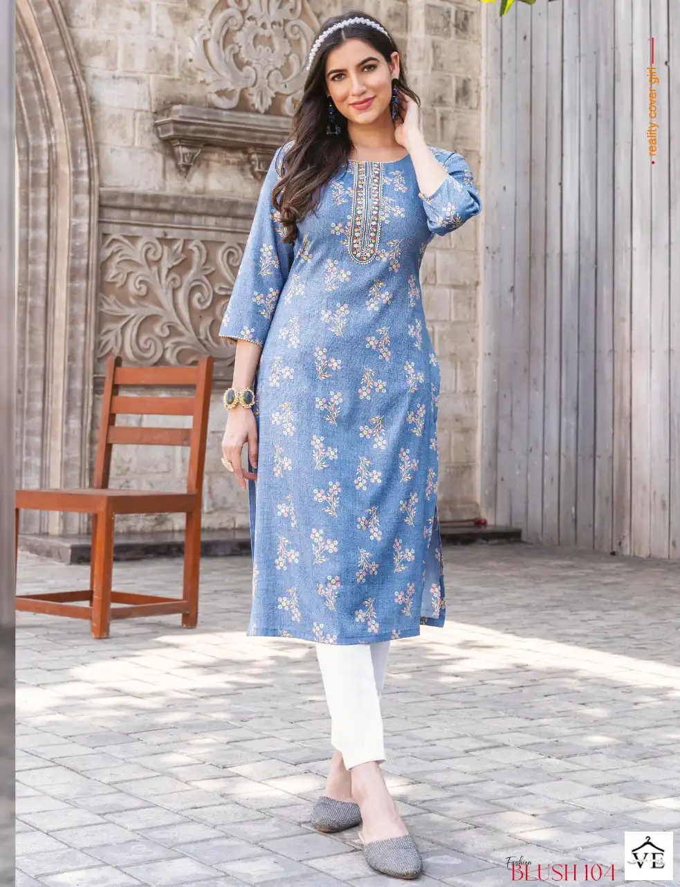 Vardan Ethnic Fashion Blush Pure Capsule Printed Wholesale Kurtis Catalog — Wholesale Kurtis, MPA wholesale from Surat — view 1