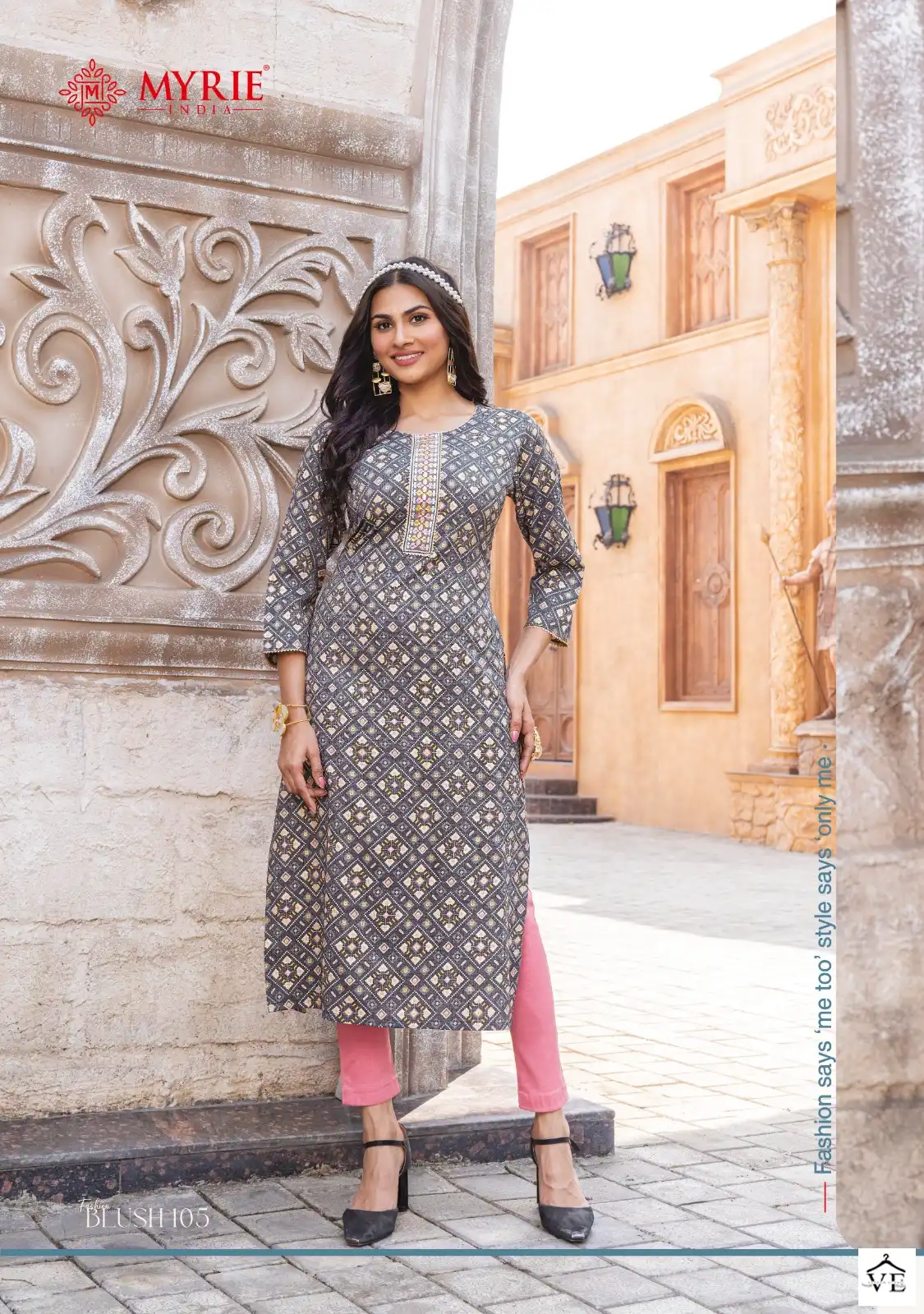 Vardan Ethnic Fashion Blush Pure Capsule Printed Wholesale Kurtis Catalog — Wholesale Kurtis, MPA wholesale from Surat - Gallery Image 5