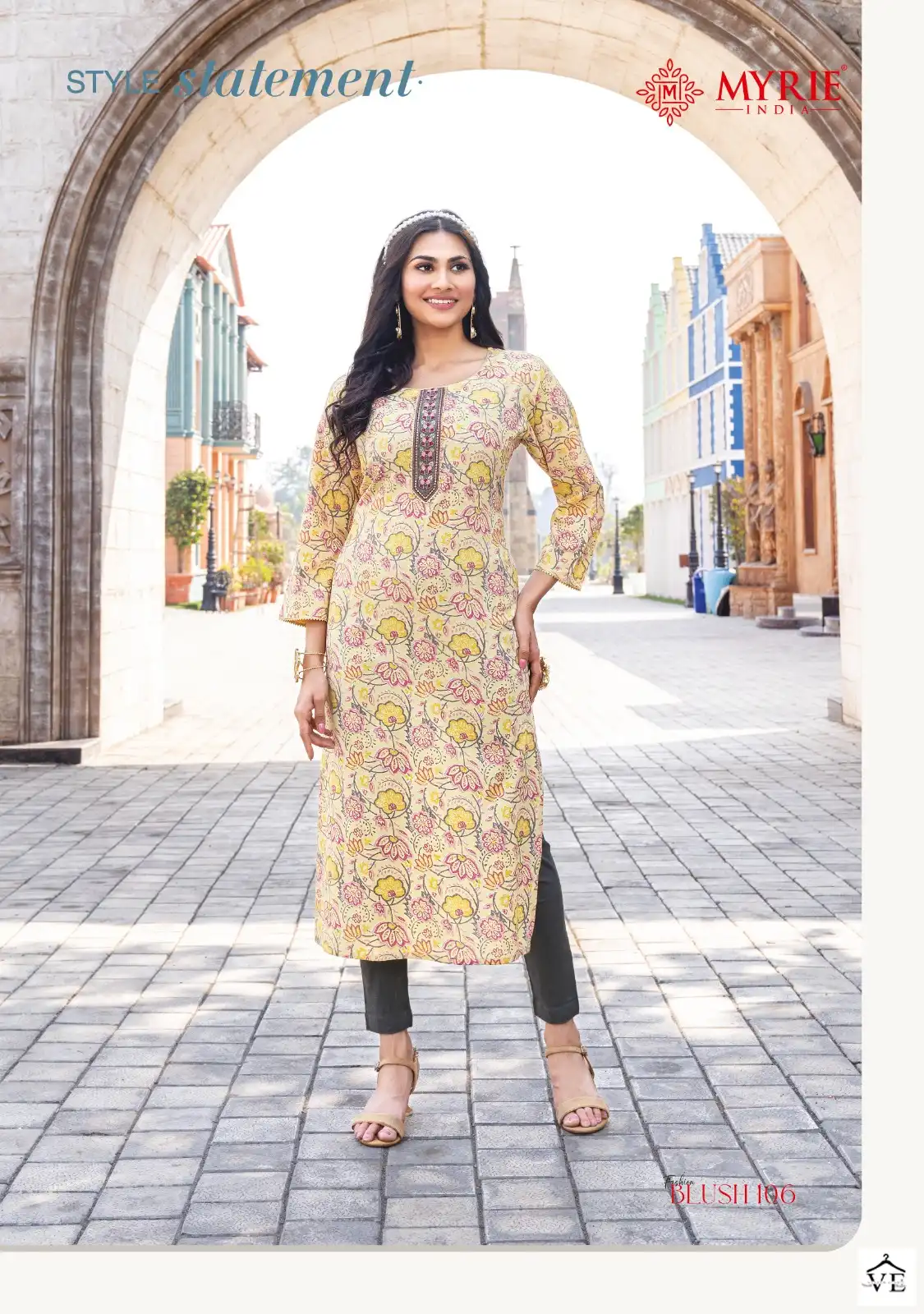 Vardan Ethnic Fashion Blush Pure Capsule Printed Wholesale Kurtis Catalog — Wholesale Kurtis, MPA wholesale from Surat - Gallery Image 6