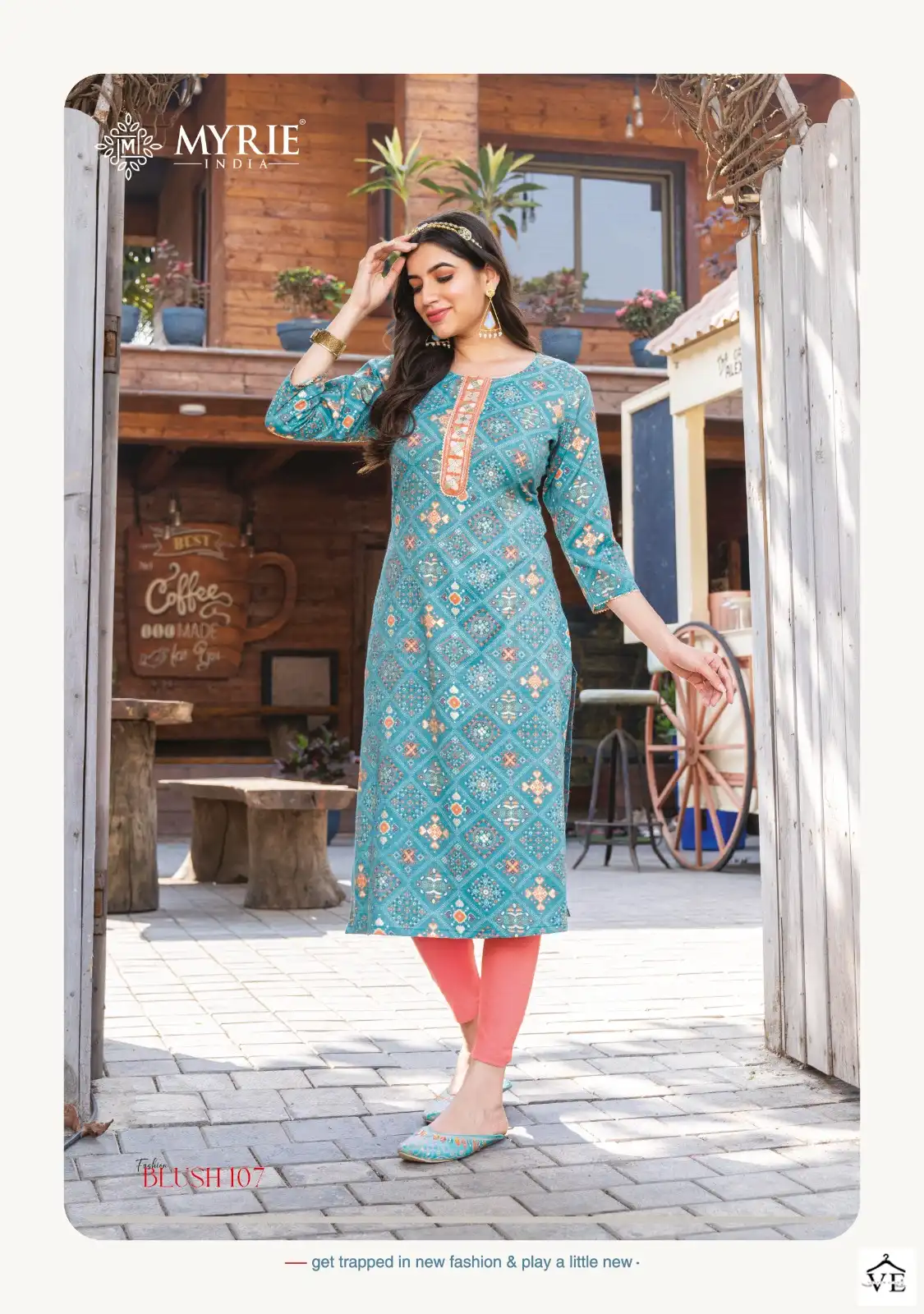 Vardan Ethnic Fashion Blush Pure Capsule Printed Wholesale Kurtis Catalog — Wholesale Kurtis, MPA wholesale from Surat - Gallery Image 7
