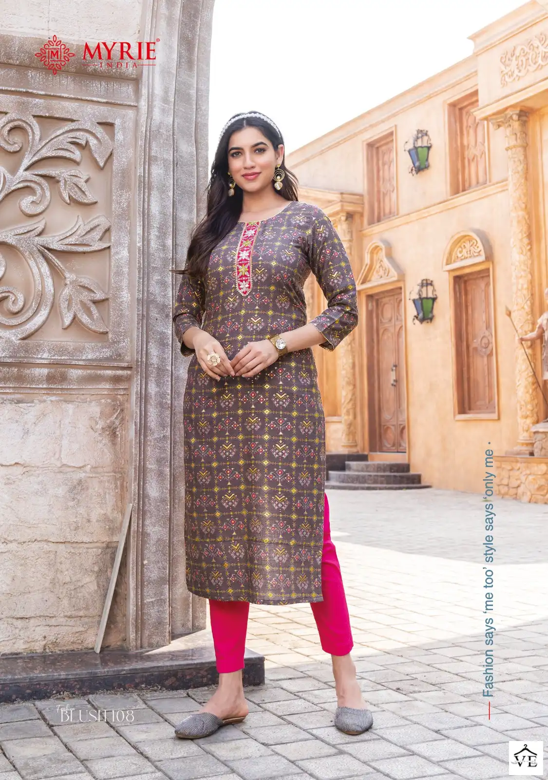 Vardan Ethnic Fashion Blush Pure Capsule Printed Wholesale Kurtis Catalog — Wholesale Kurtis, MPA wholesale from Surat - Gallery Image 8