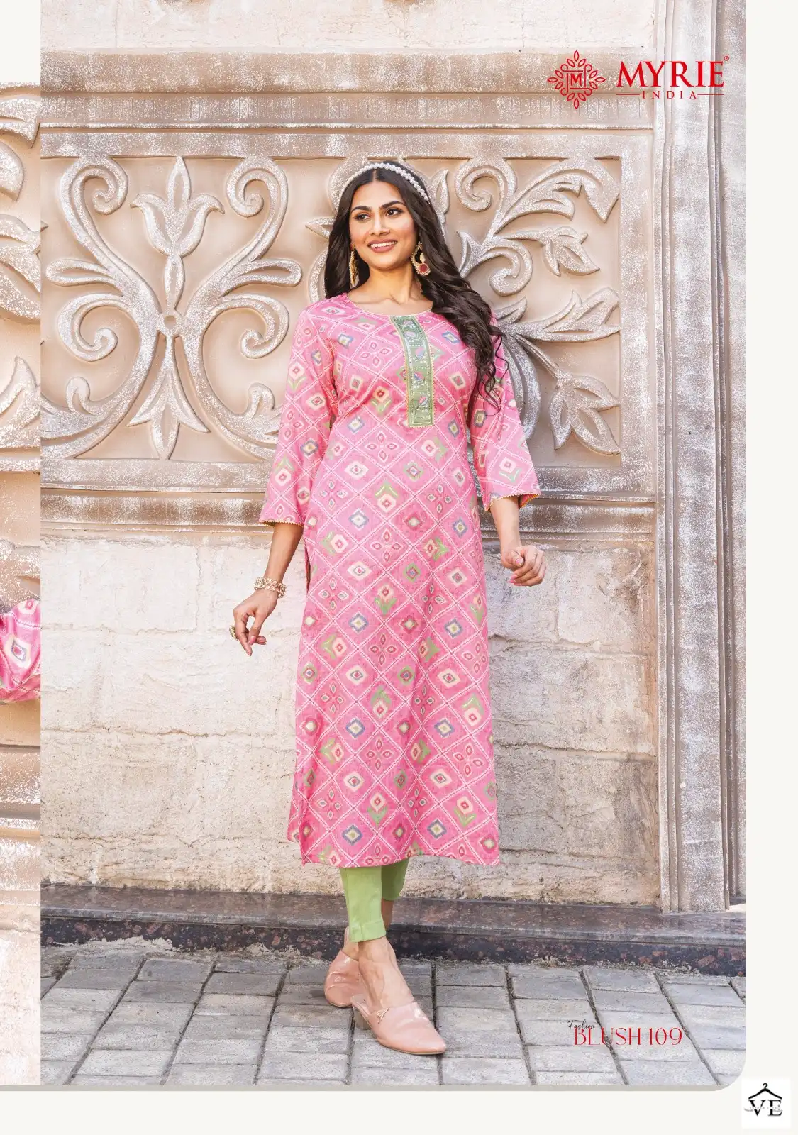 Vardan Ethnic Fashion Blush Pure Capsule Printed Wholesale Kurtis Catalog — Wholesale Kurtis, MPA wholesale from Surat - Gallery Image 9