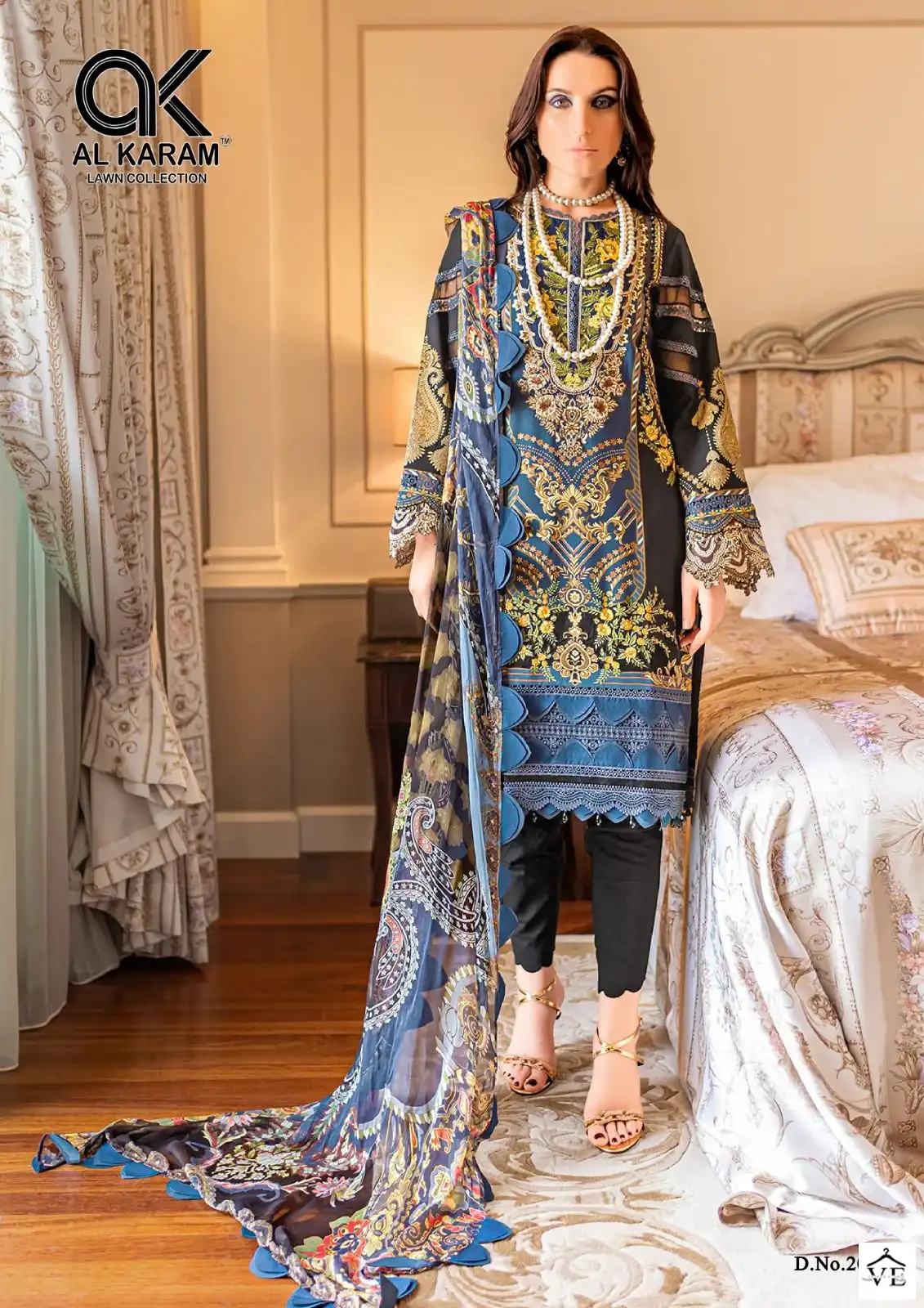 Al Karam Firdous Exclusive Collection Vol 2 Cotton Wholesale Pakistani Salwar Suit Catalog — Wholesale Salwar Suits, Alkaram wholesale from Surat - Gallery Image 2