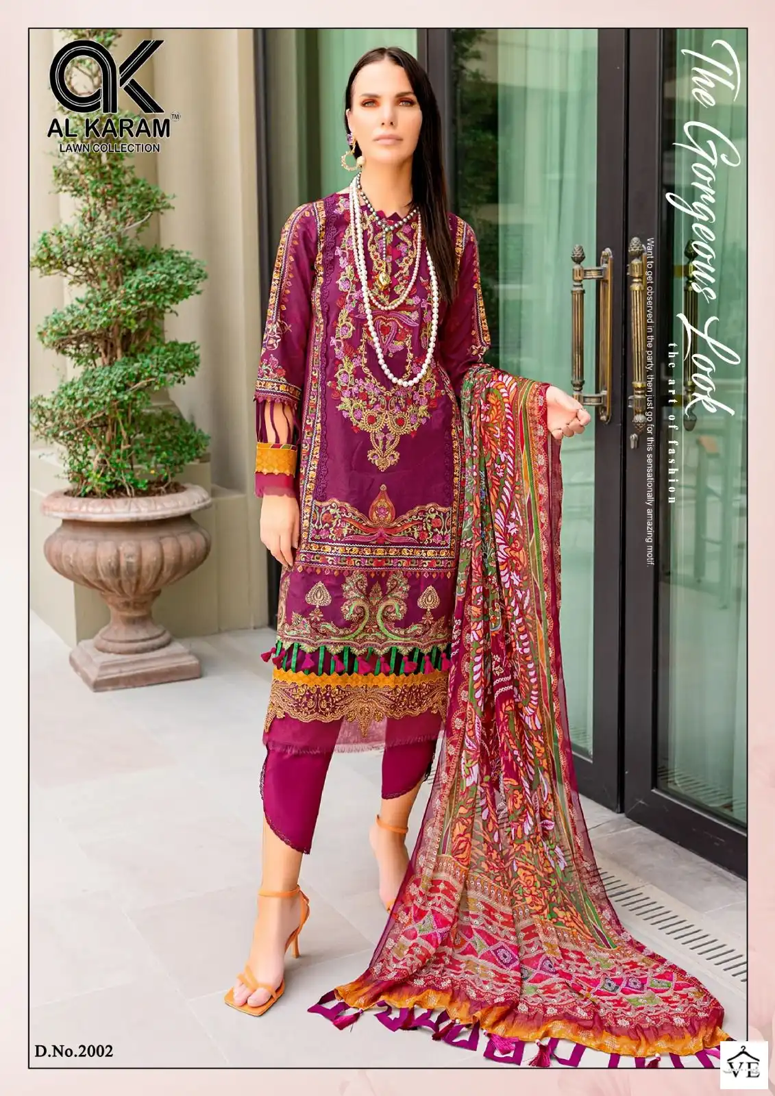 Al Karam Firdous Exclusive Collection Vol 2 Cotton Wholesale Pakistani Salwar Suit Catalog — Wholesale Salwar Suits, Alkaram wholesale from Surat - Gallery Image 3
