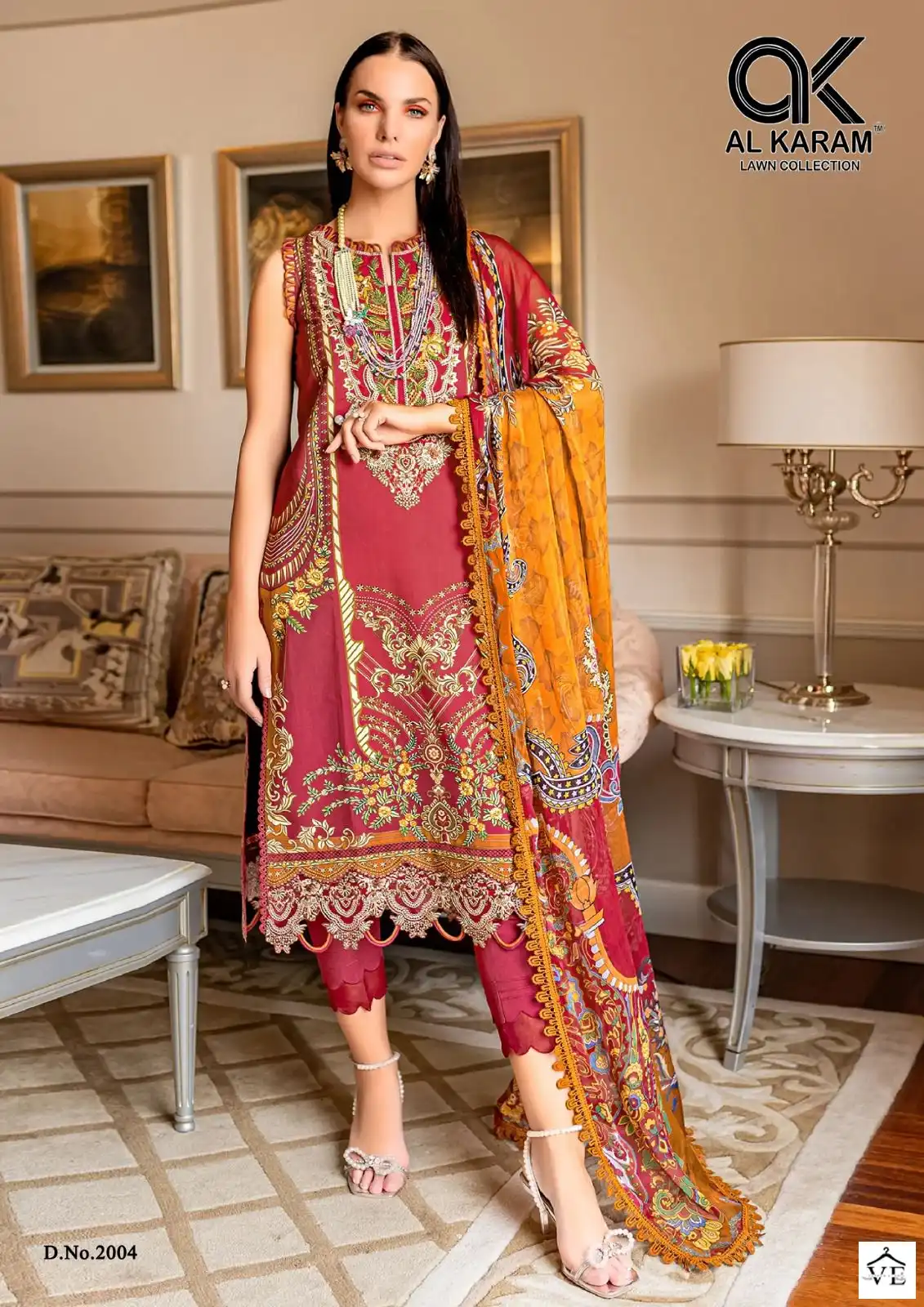 Al Karam Firdous Exclusive Collection Vol 2 Cotton Wholesale Pakistani Salwar Suit Catalog — Wholesale Salwar Suits, Alkaram wholesale from Surat - Gallery Image 4