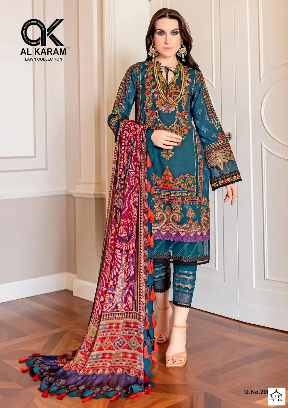 Al Karam Firdous Exclusive Collection Vol 2 Cotton Wholesale Pakistani Salwar Suit Catalog — Wholesale Salwar Suits, Alkaram wholesale from Surat - Gallery Image 5